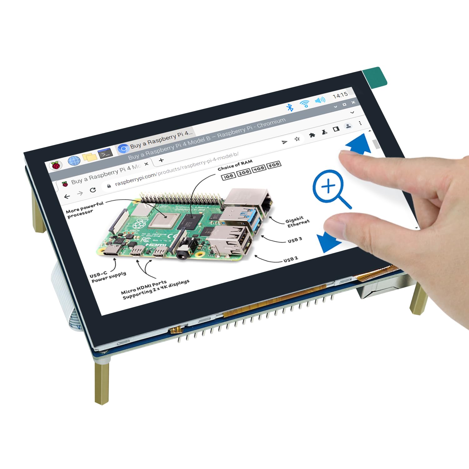 Freenove 4.3" Touchscreen Monitor per Raspberry Pi