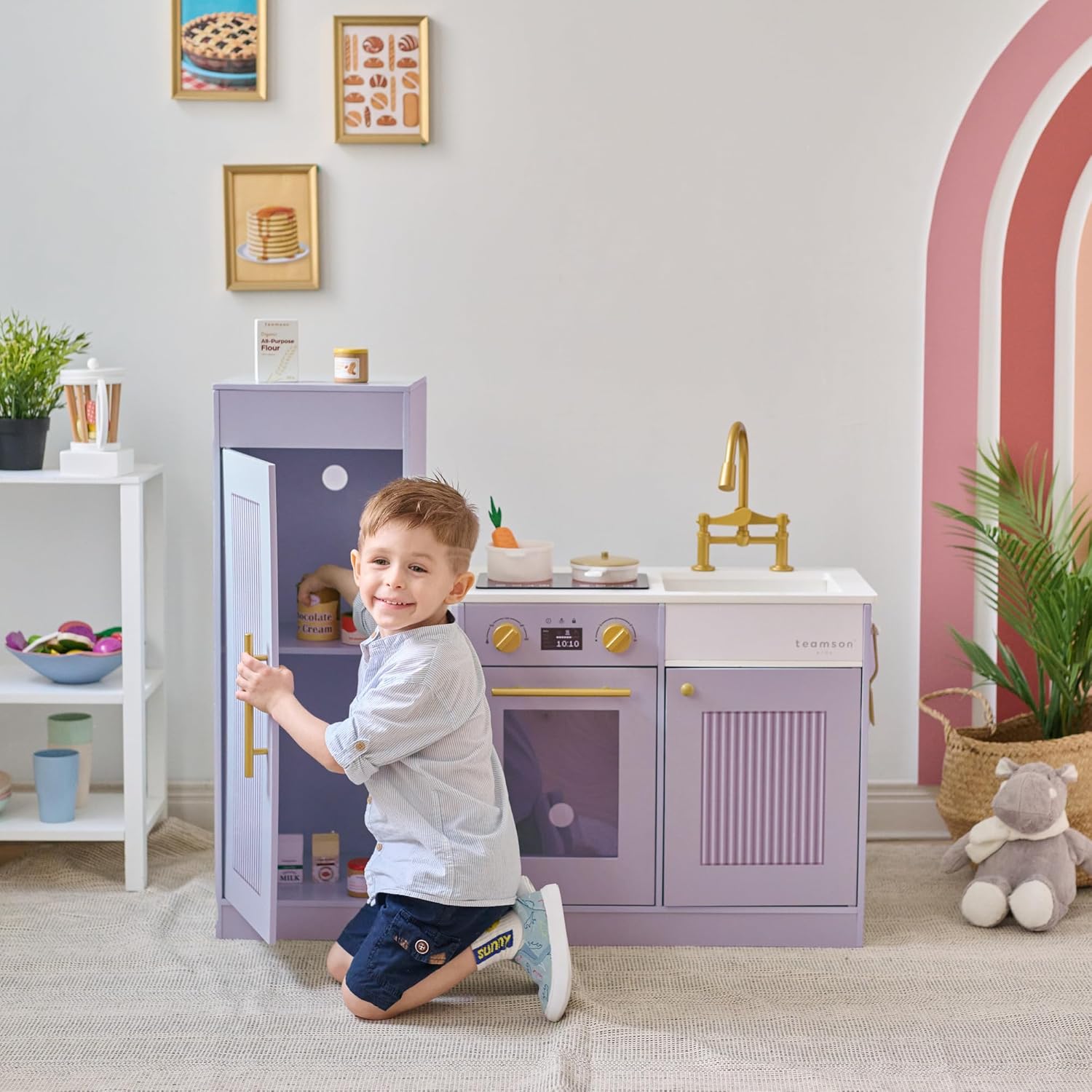 Teamson Kids Little Chef Chester - Cucina Giocattolo Viola - immagine 3