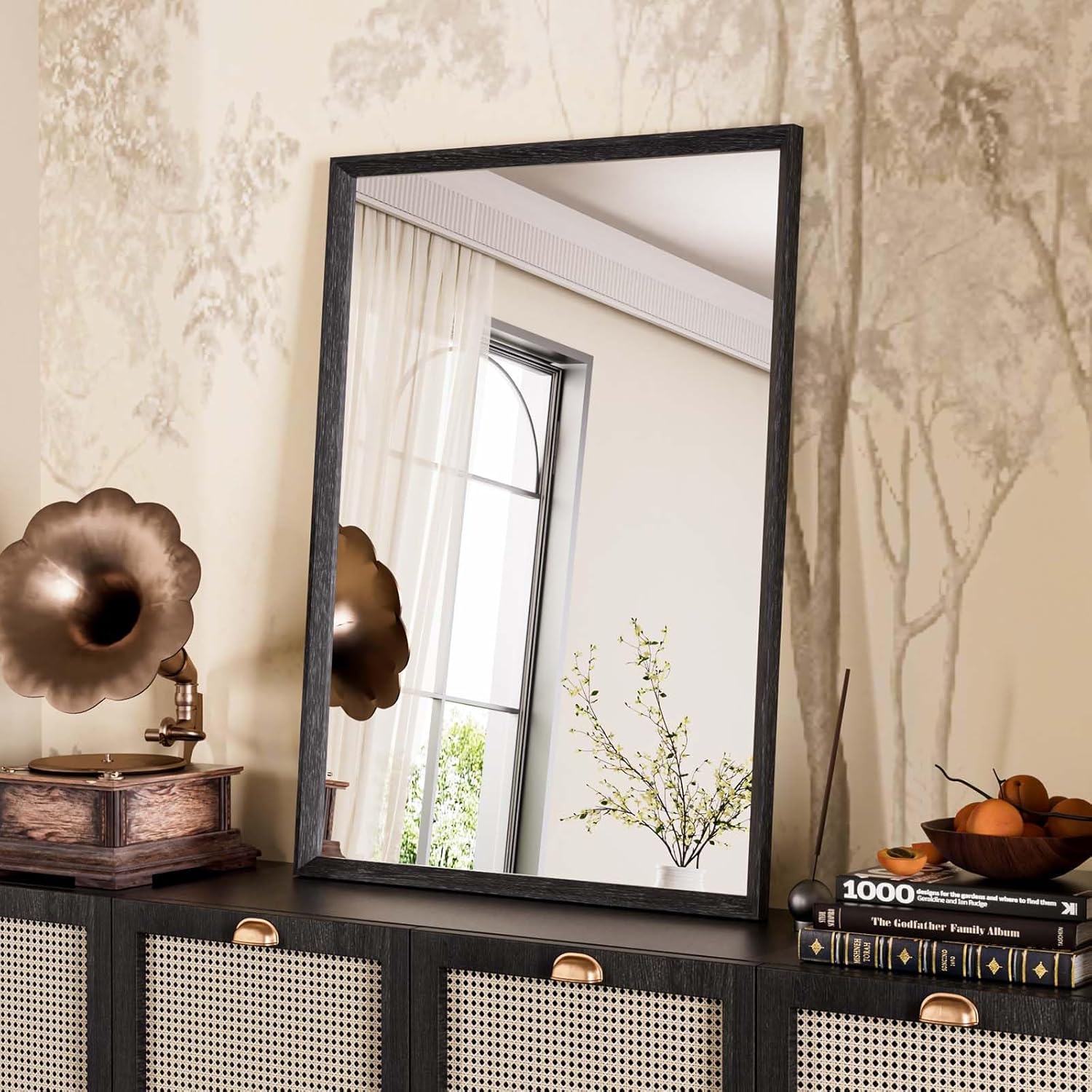 Weer Specchio da Bagno Nero 50x70cm - immagine 1