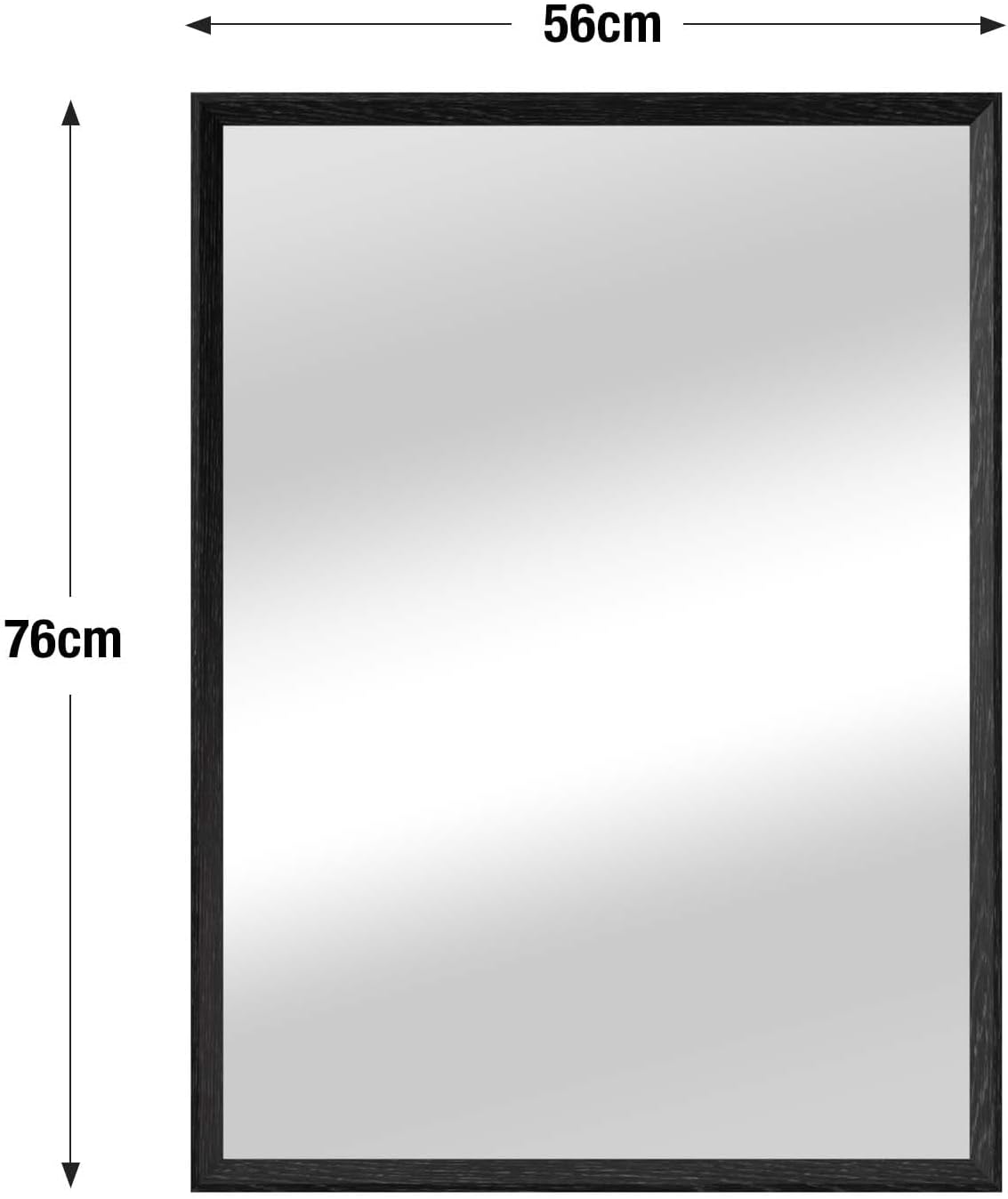 Weer Specchio da Bagno Nero 50x70cm - immagine 4