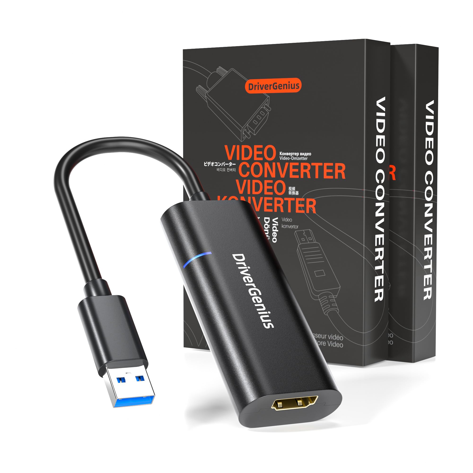 Drivergenius ViewX Adattatore USB 3.0 a HDMI 1080p (2 Pezzi)