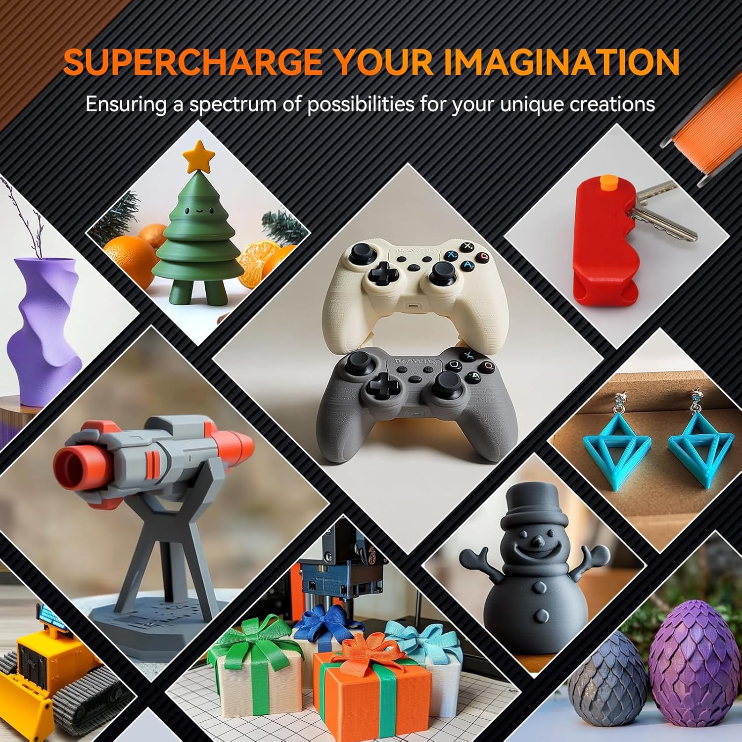 Tecbears Filamento PLA Bundle 1.75mm 4KG - immagine 7