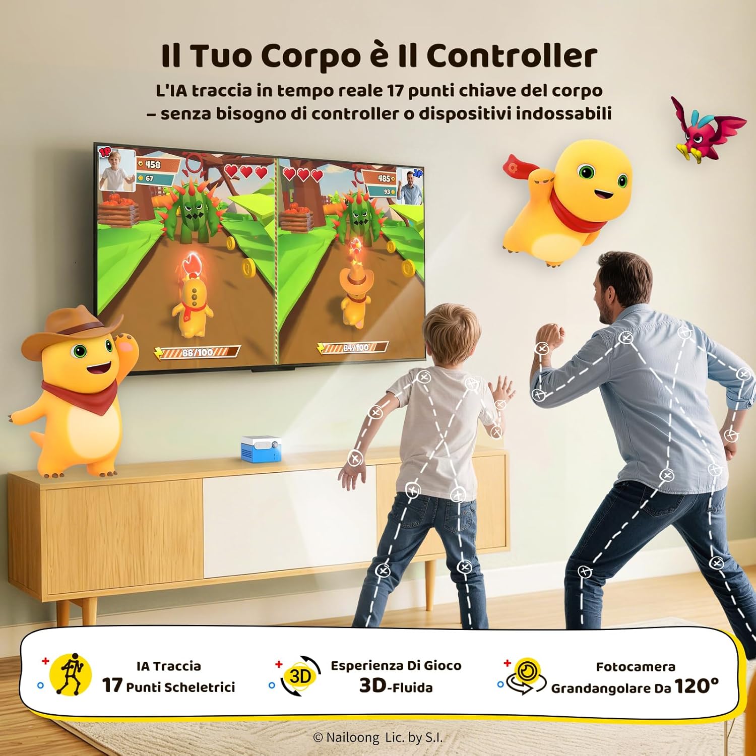 Kinhank MotionX - Console di Giochi a Sensore di Movimento - immagine 4