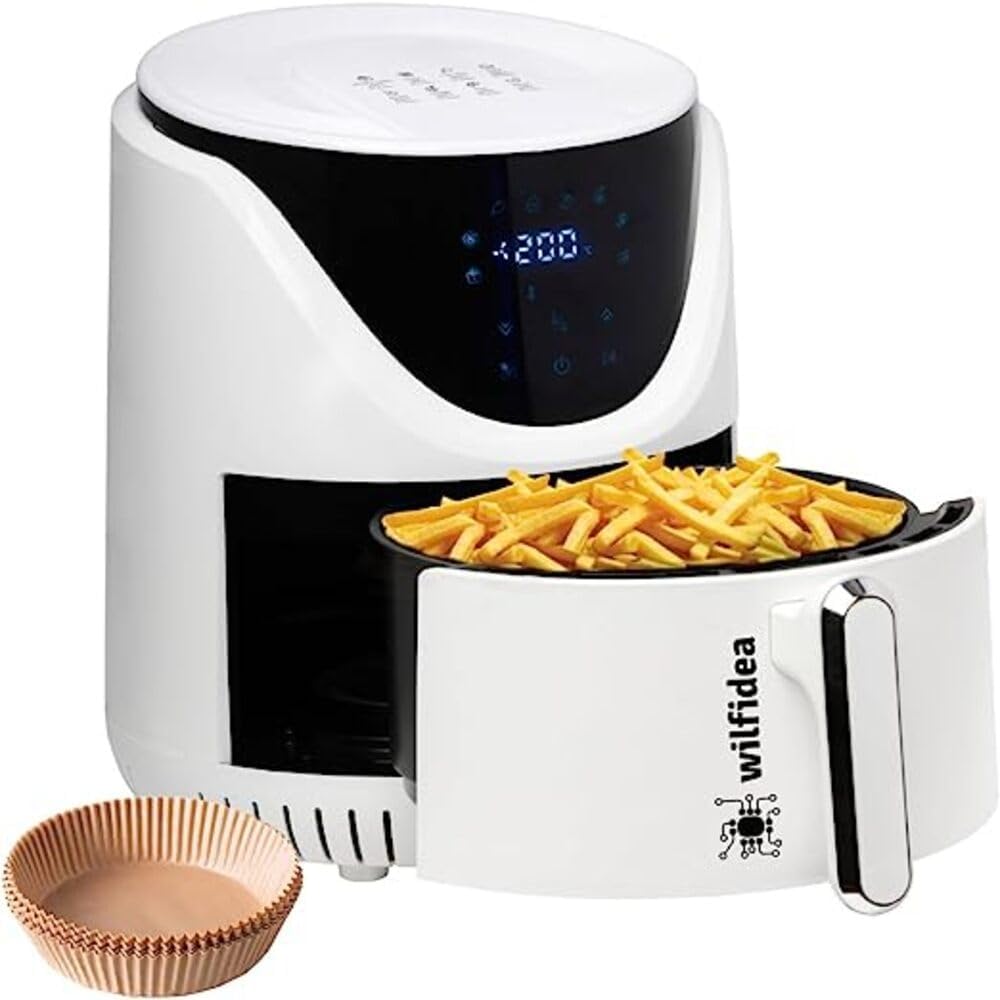 Friggitrice ad Aria Bianca 4 Litri con Display LED