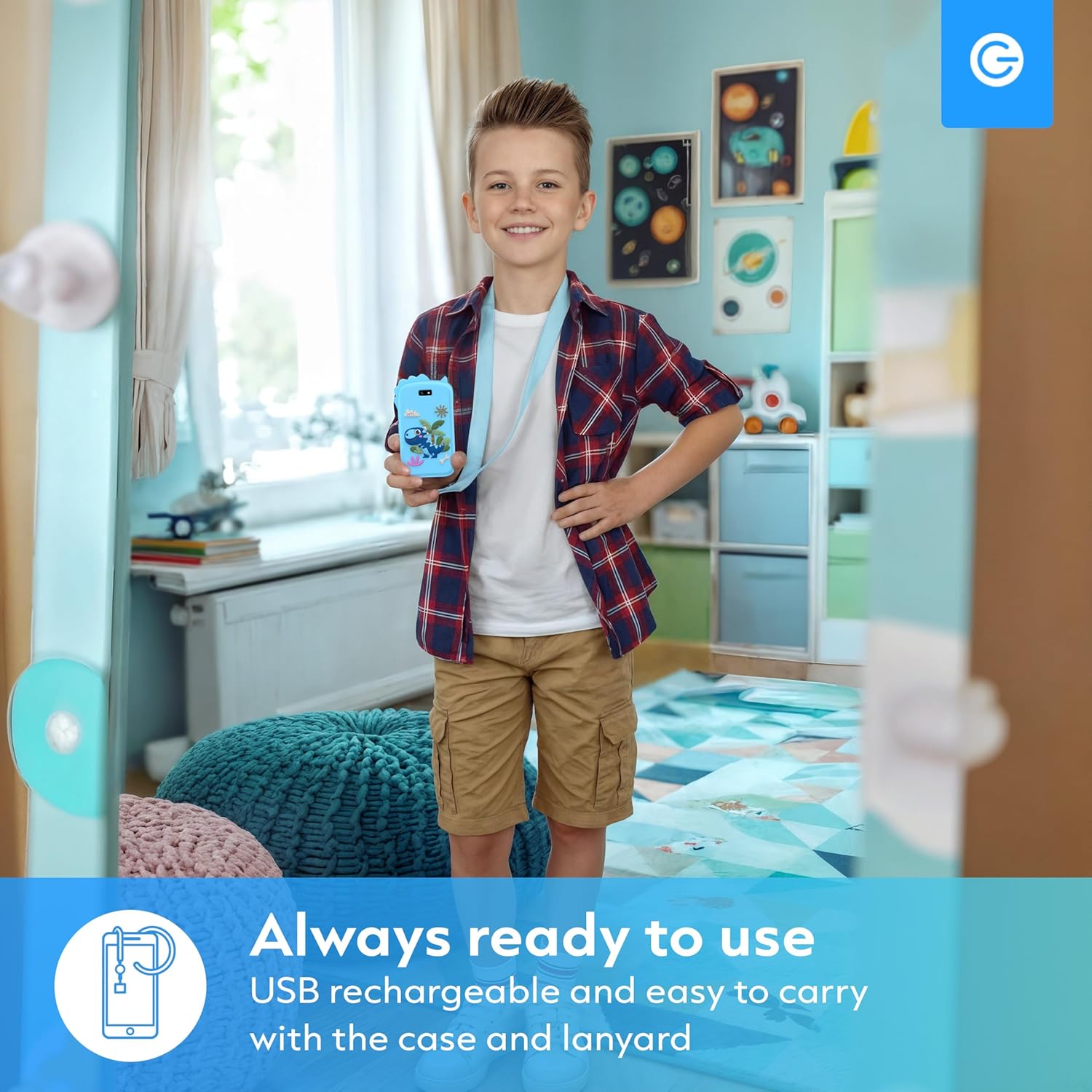 Silvergear® Smartphone per Bambini con GPS & SOS, Blu - immagine 3