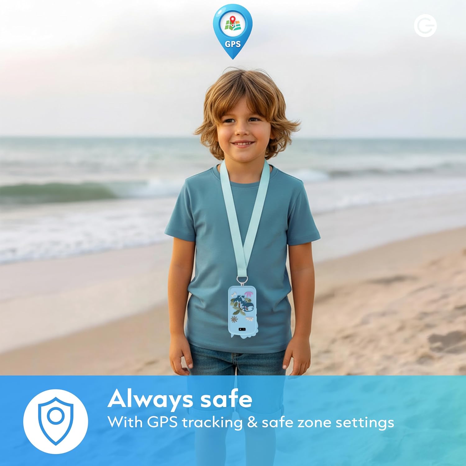 Silvergear® Smartphone per Bambini con GPS & SOS, Blu - immagine 7