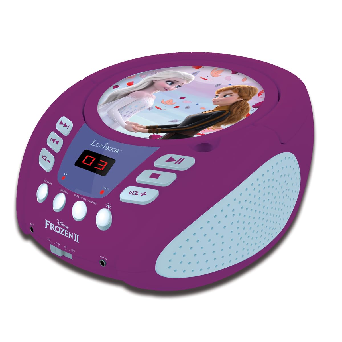 Lexibook Disney Frozen 2 - Lettore CD Bluetooth per Bambini