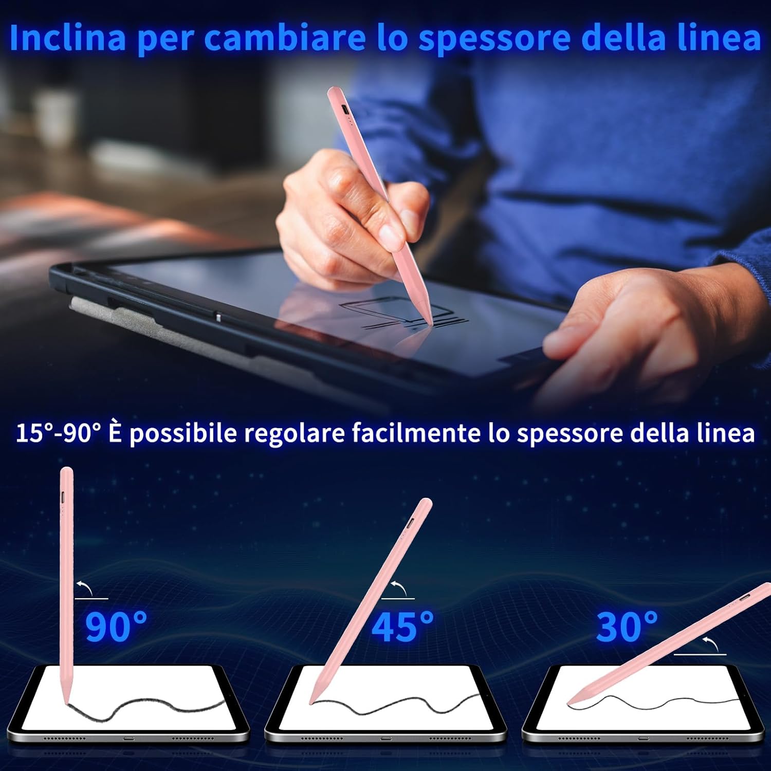 Penna per iPad 2018-2025 con Palm Rejection - immagine 7