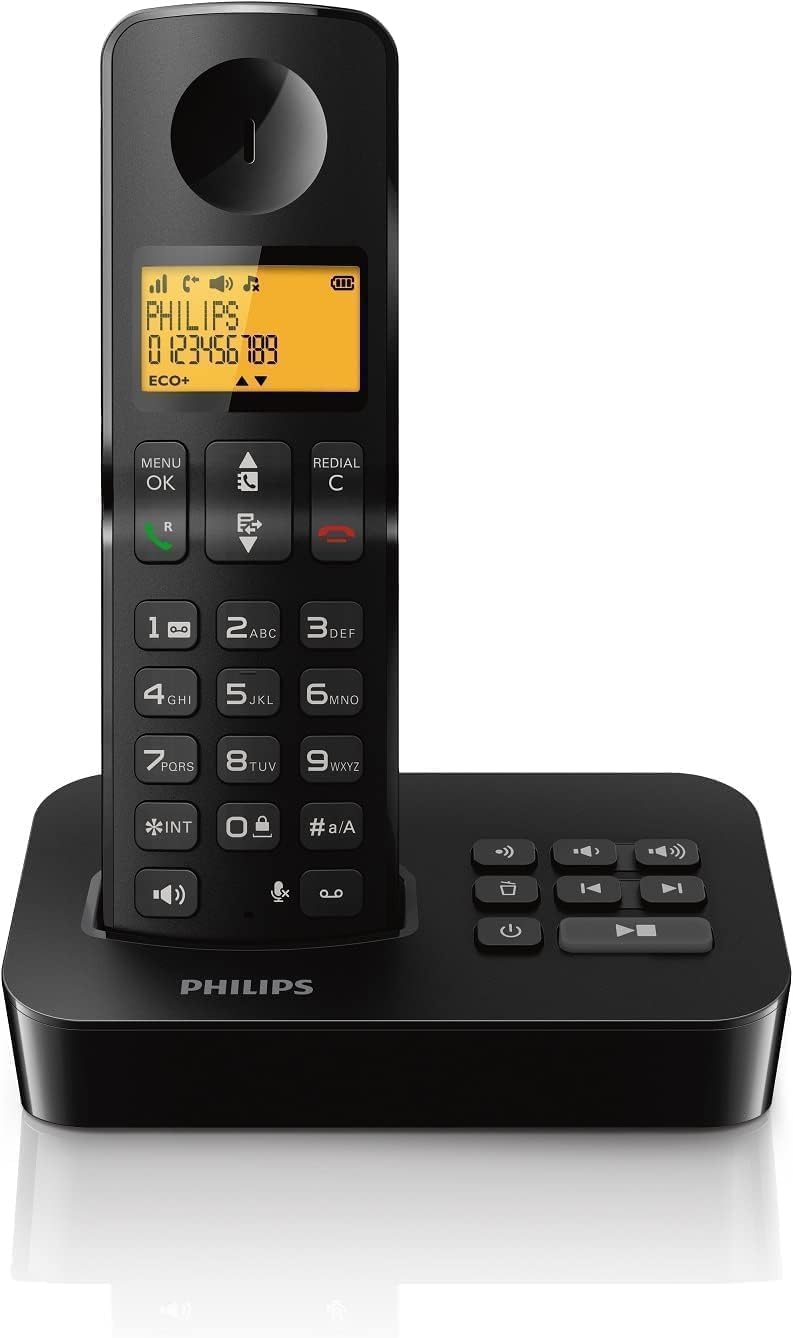 Philips Telefono Cordless D2651B/01 Singolo, Nero - immagine 1