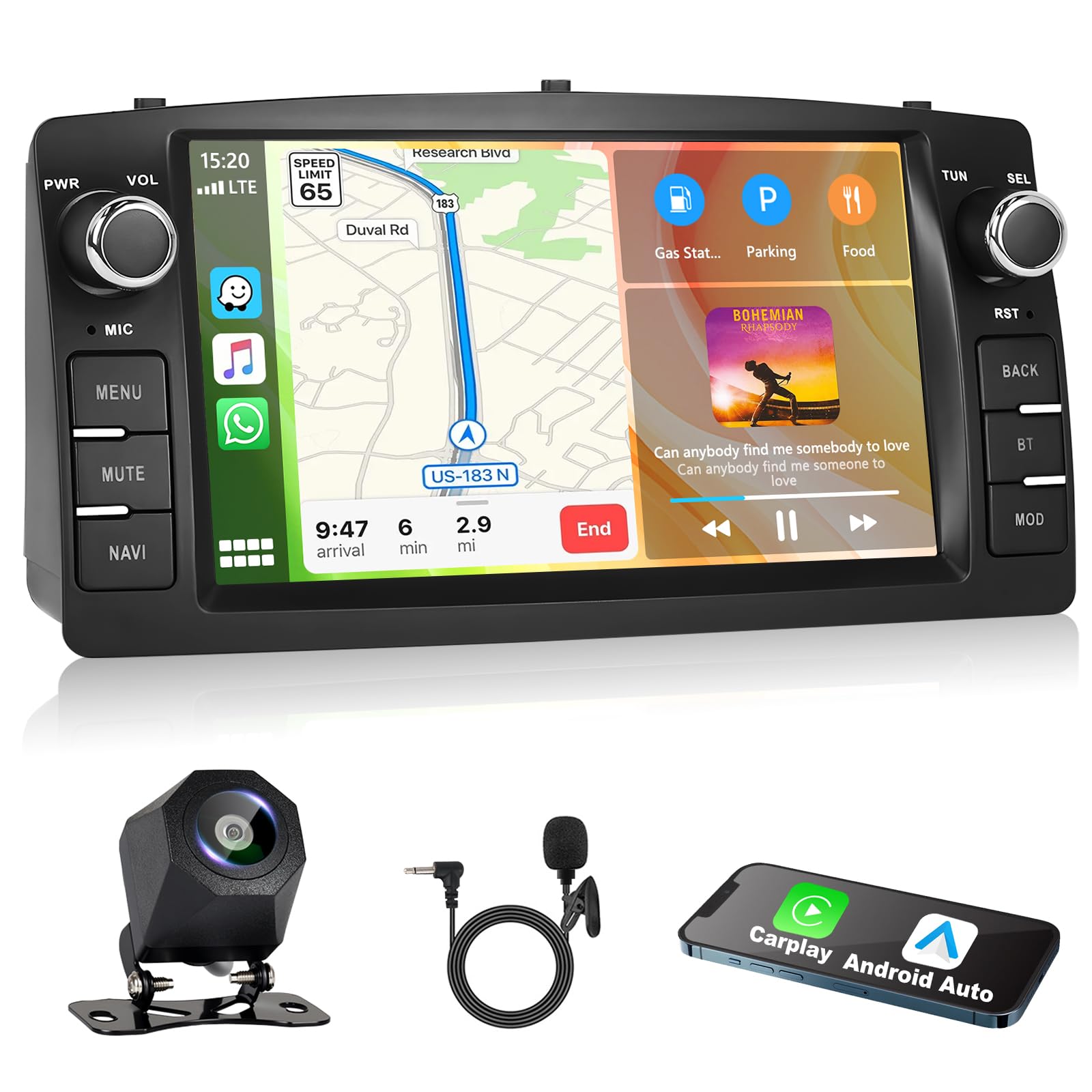 Autoradio 2GB+64GB per Toyota Corolla E120 E130 Altis