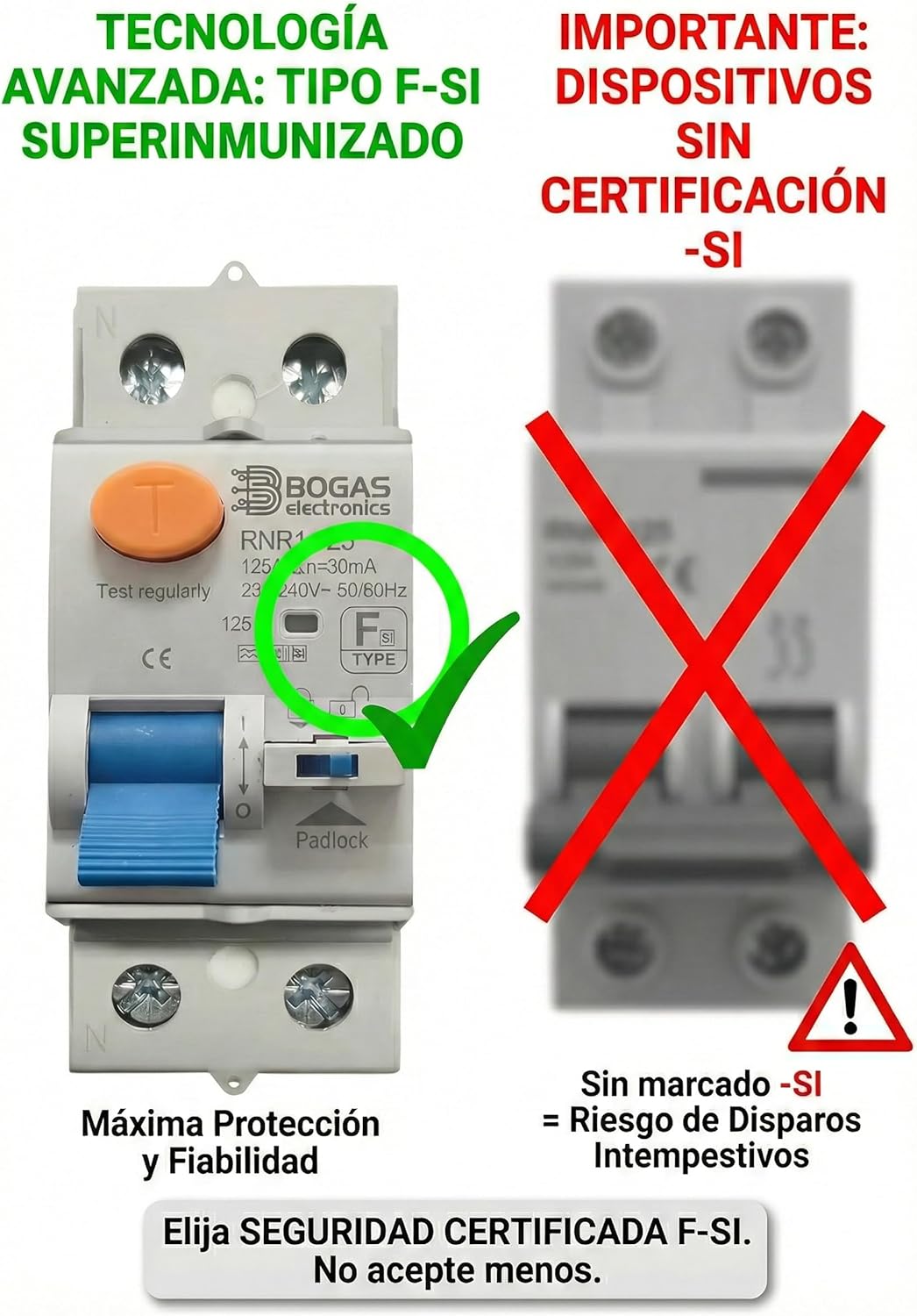 Differenziale Elettrico Type F-SI 40A 300mA - immagine 2