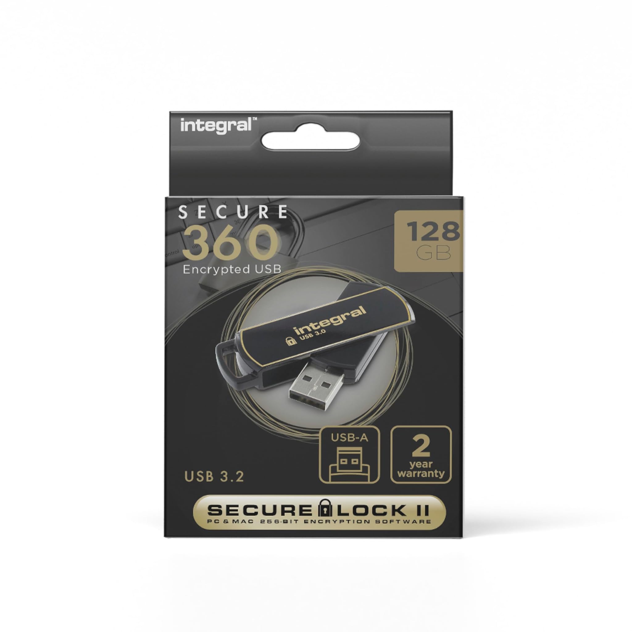 Integral Secure360 - Chiavetta USB 3.0 da 128 GB