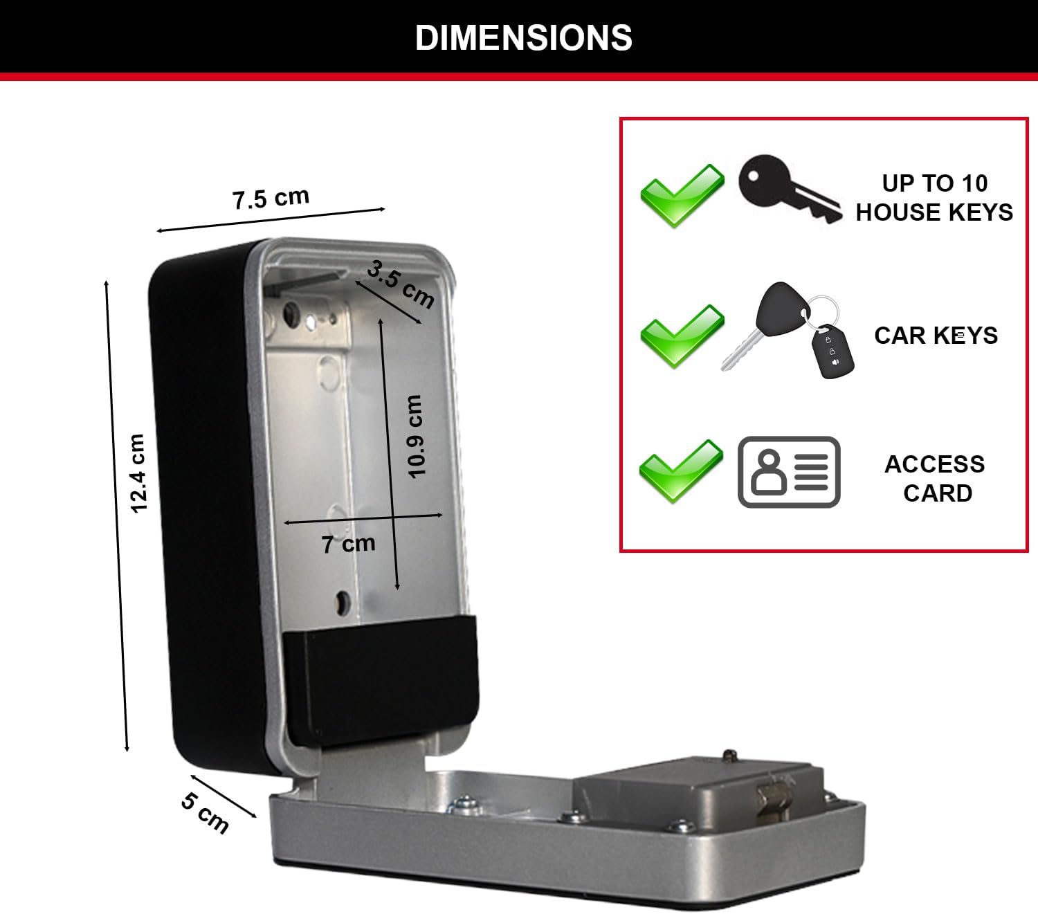 Master Lock Cassetta Portachiavi da Parete - immagine 2