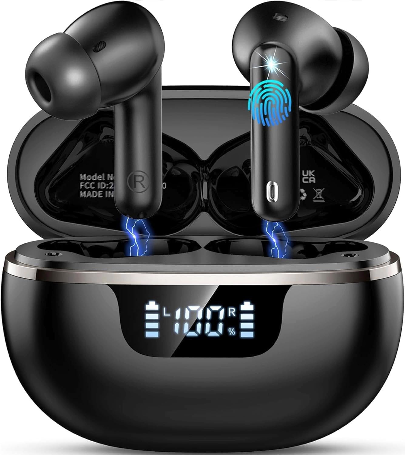 Cuffie Bluetooth 5.4 Stereo HiFi 48h con 4 ENC Mics - immagine 1