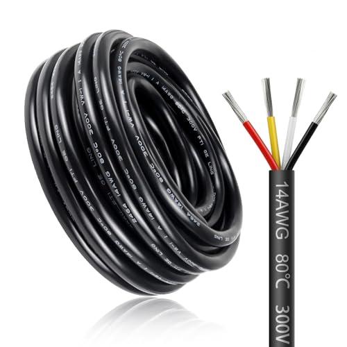 Cavo Elettrico 30 Metri 14 AWG, 4 Cavi Rame Stagnato