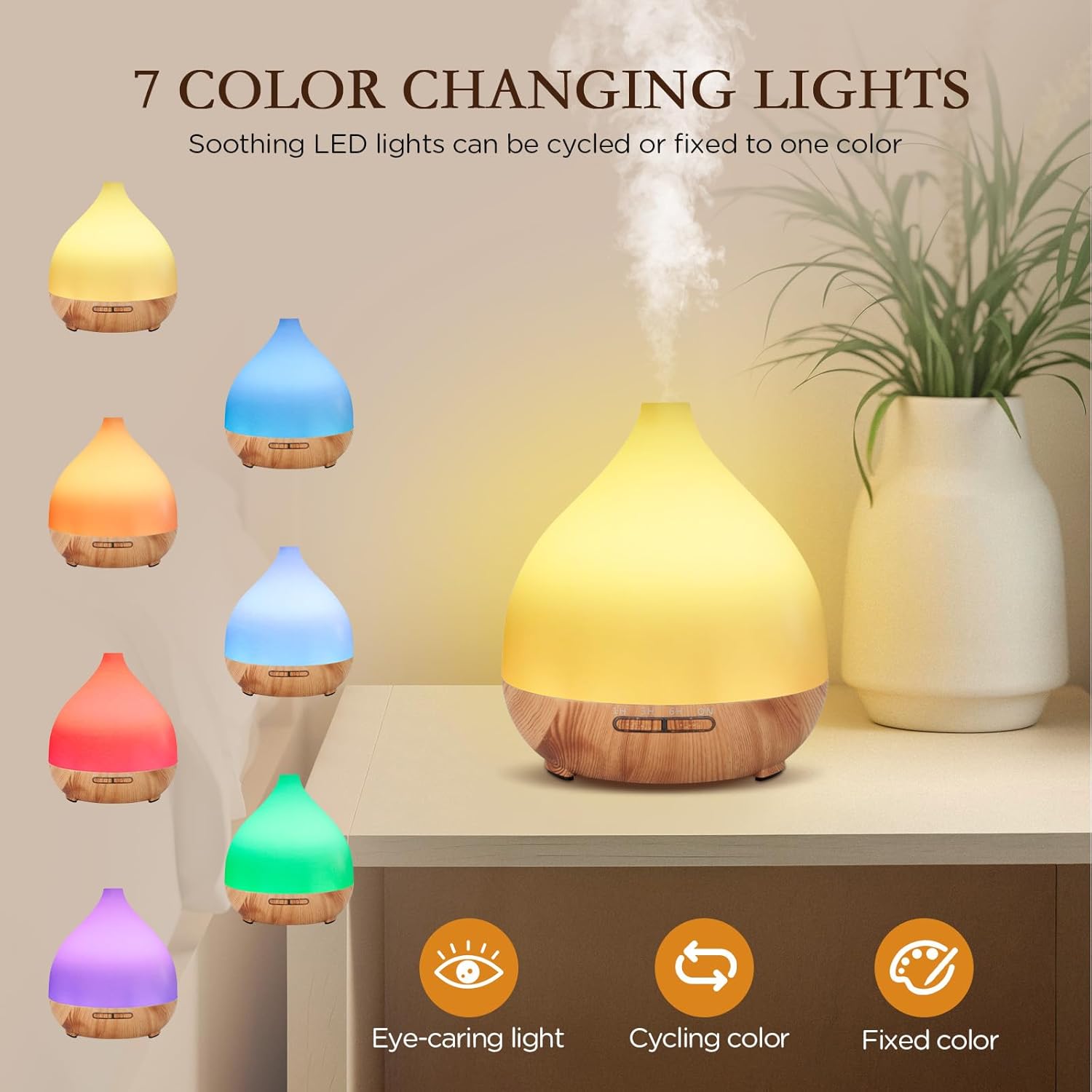 Cozary Diffusore di Oli Essenziali 400ml - immagine 3