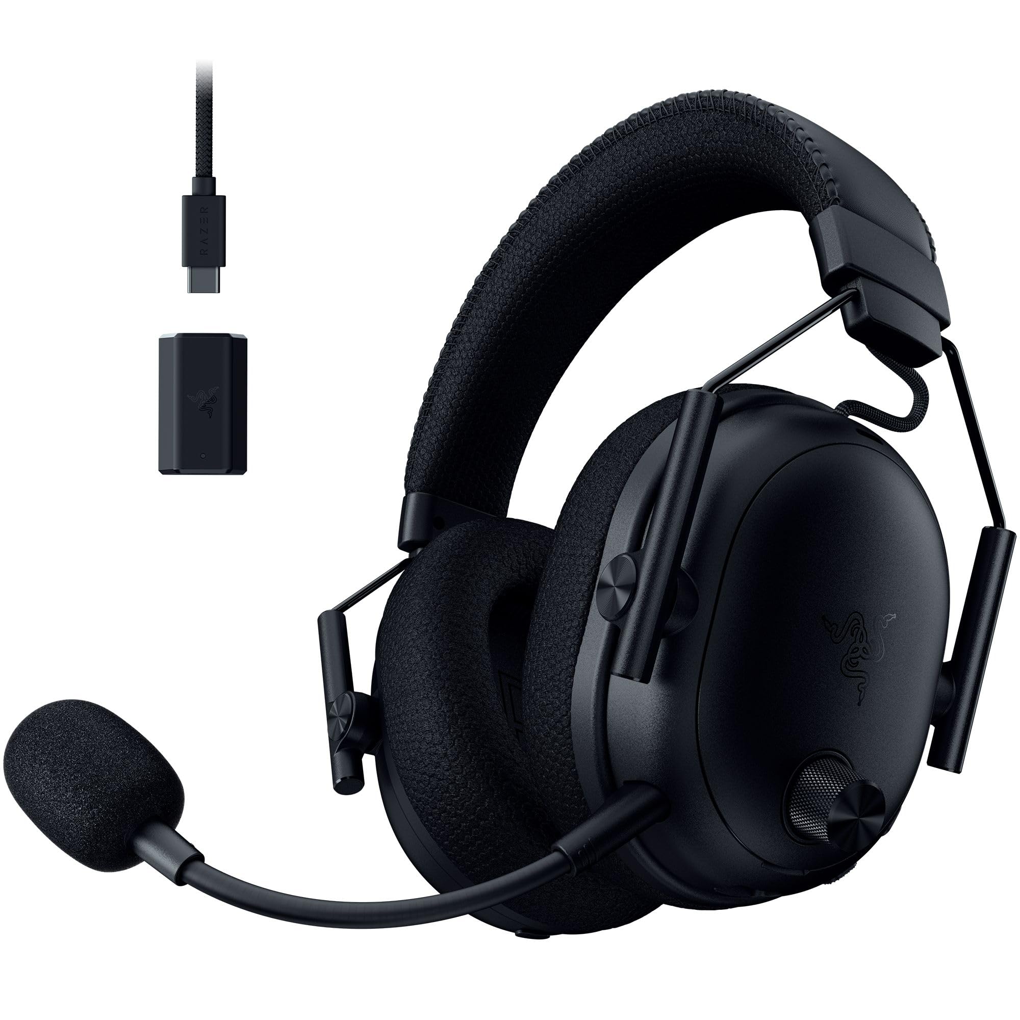 Razer BlackShark V3 Pro - Cuffie wireless ANC da esport - Cancellazione attiva - Driver 50mm - Microfono HyperClear rimovibile - Wireless 2,4 GHz & Bluetooth - FPS - PC/Mac | Nero