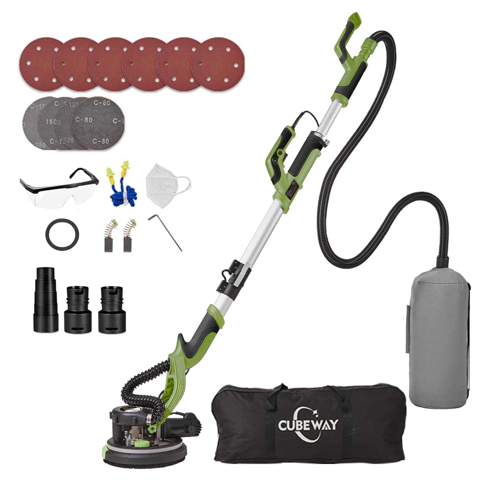 Smerigliatrice per Cartongesso 750W con Sistema Vuoto Automatico