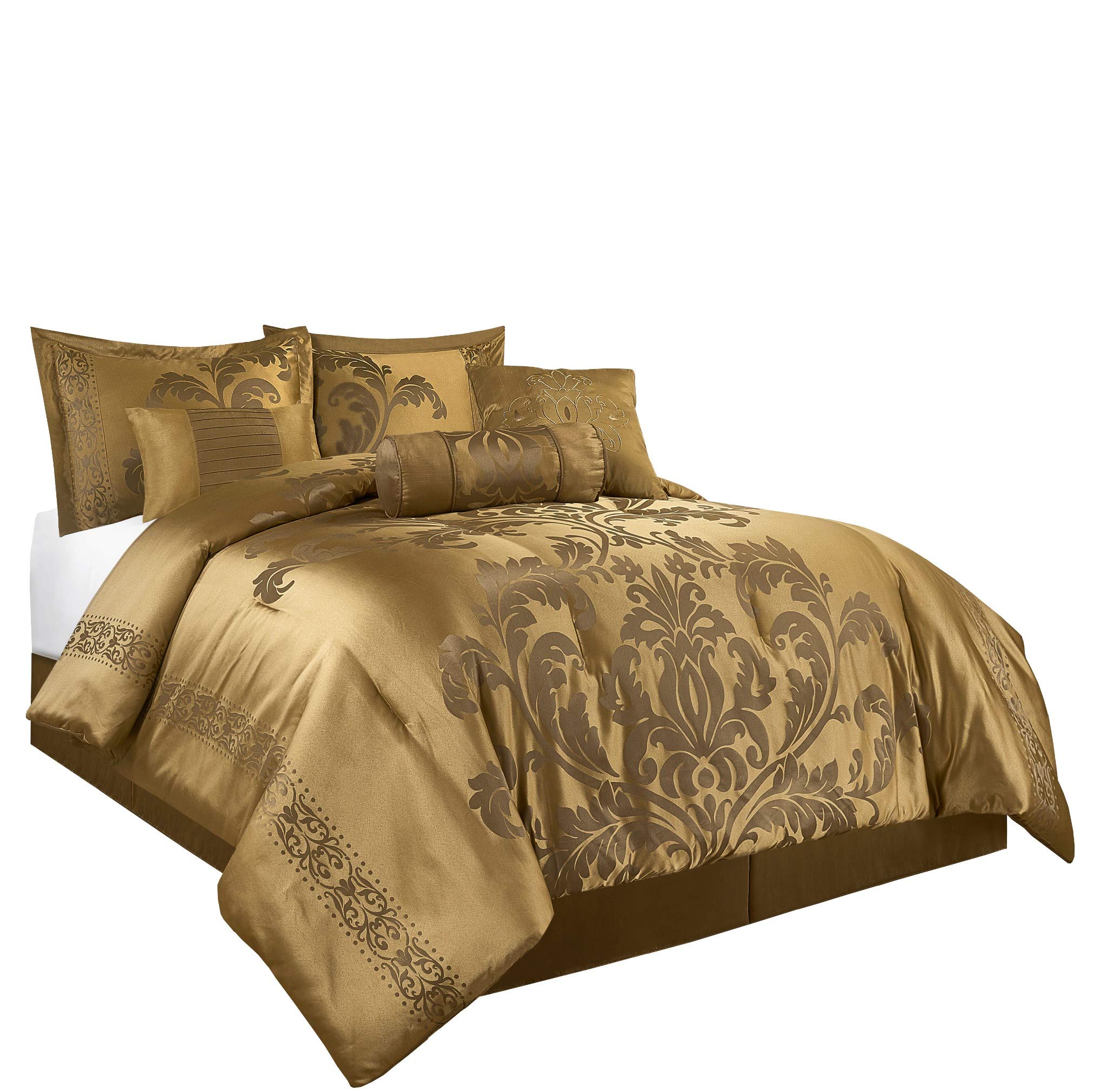 Chezmoi Collection Set Copripiumino Floreale Jacquard