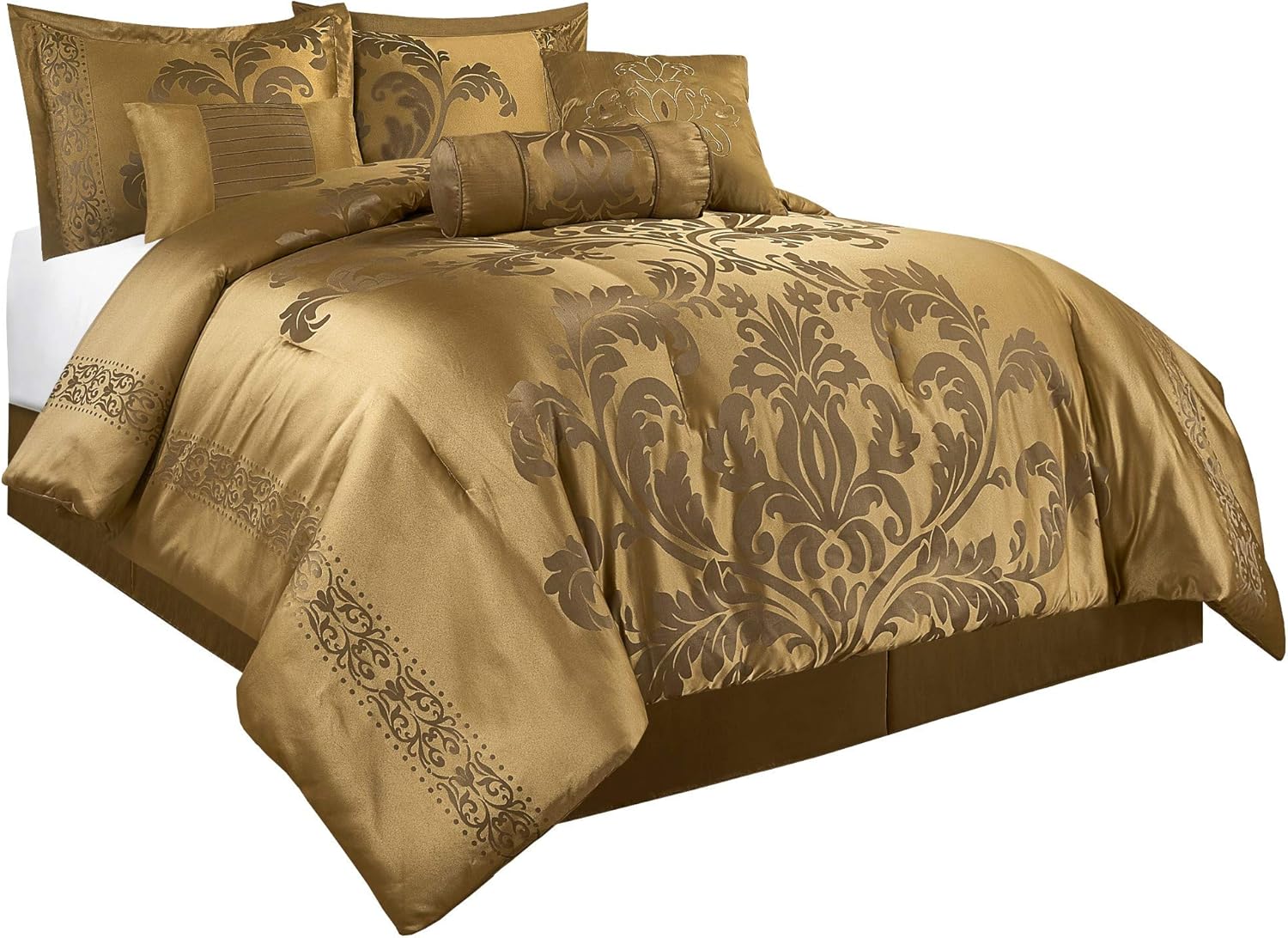 Chezmoi Collection Set Copripiumino Floreale Jacquard - immagine 1