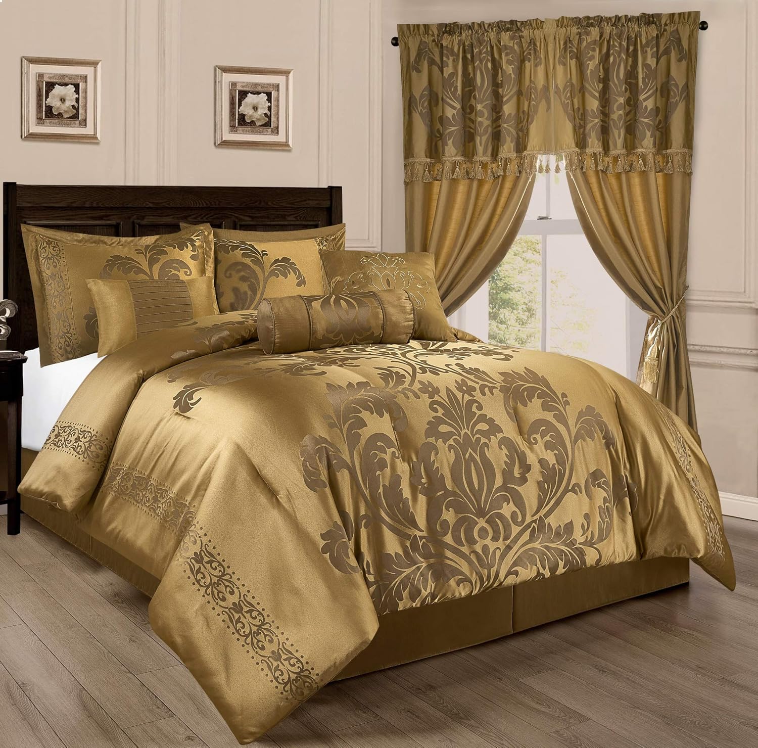Chezmoi Collection Set Copripiumino Floreale Jacquard - immagine 2