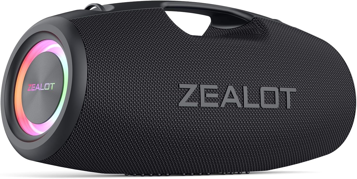 Zealot Cassa Bluetooth 120W con Bassi Potenziati
