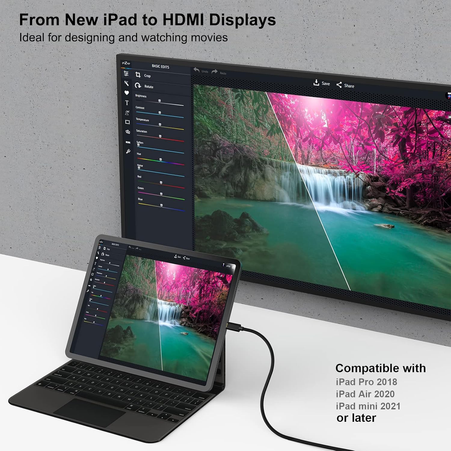 Benfei Cavo USB C a HDMI 4K 1,8m (5 Pezzi) - immagine 4