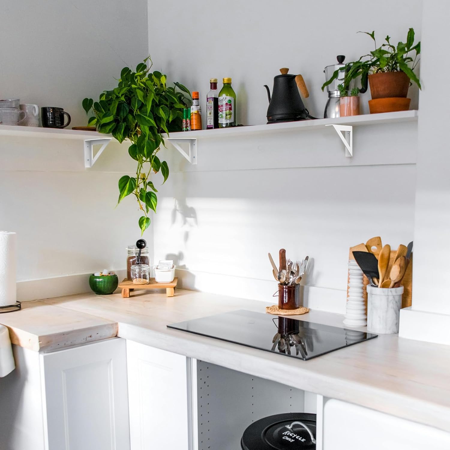 BRATA Staffa Mensola Bianca 25cm - 4 Pezzi - immagine 4