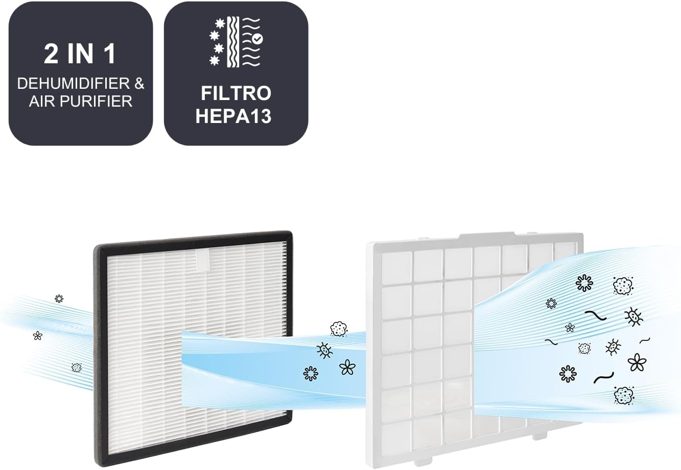 Black+decker BXDH20E - Deumidificatore e Purificatore 20L - immagine 7