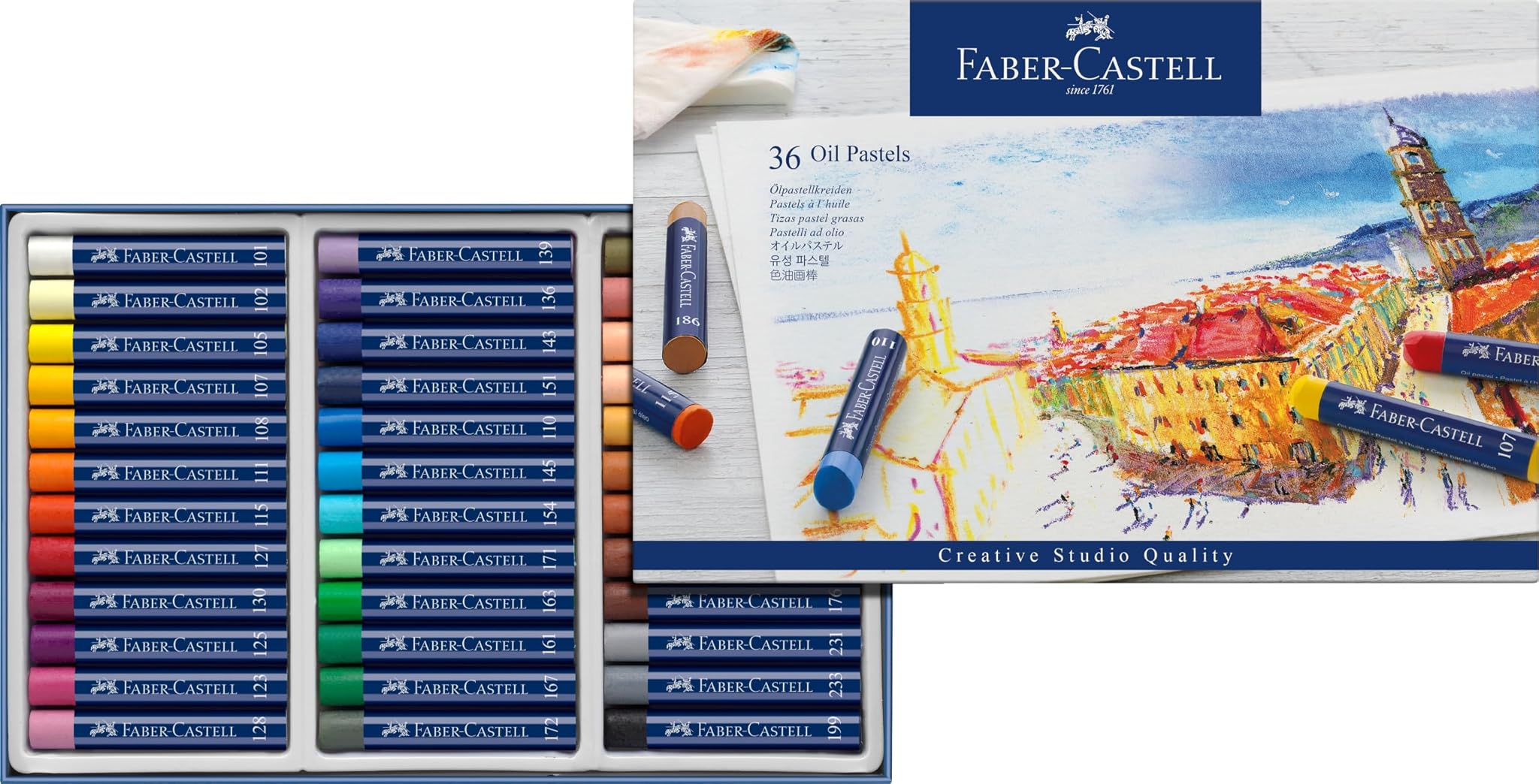 Faber-castell Pastelli a Olio Permanenti - Astuccio 36 pezzi