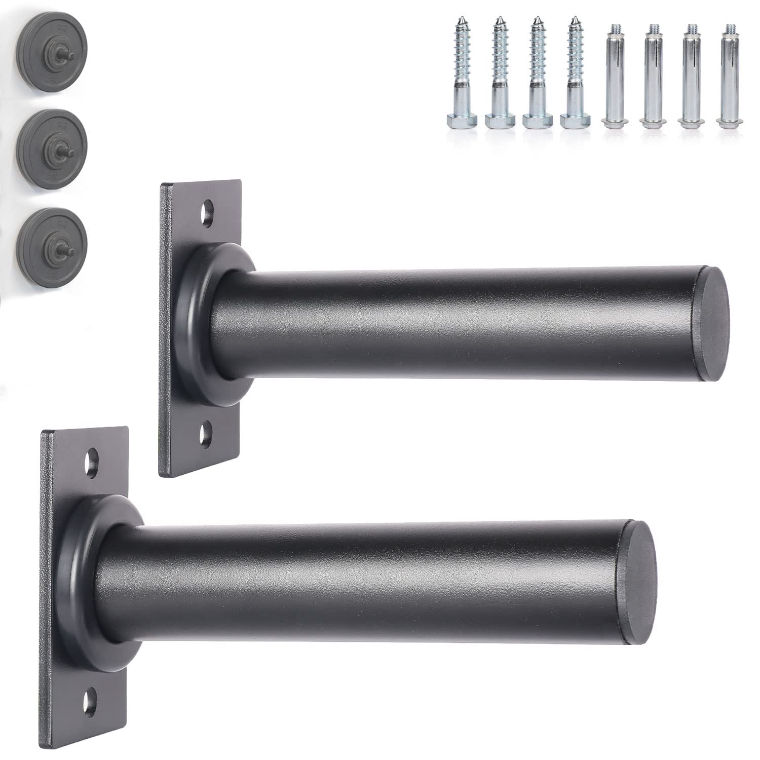 SYL Fitness Supporto per dischi da 2,5 cm/3 cm/5 cm, venduto in coppia