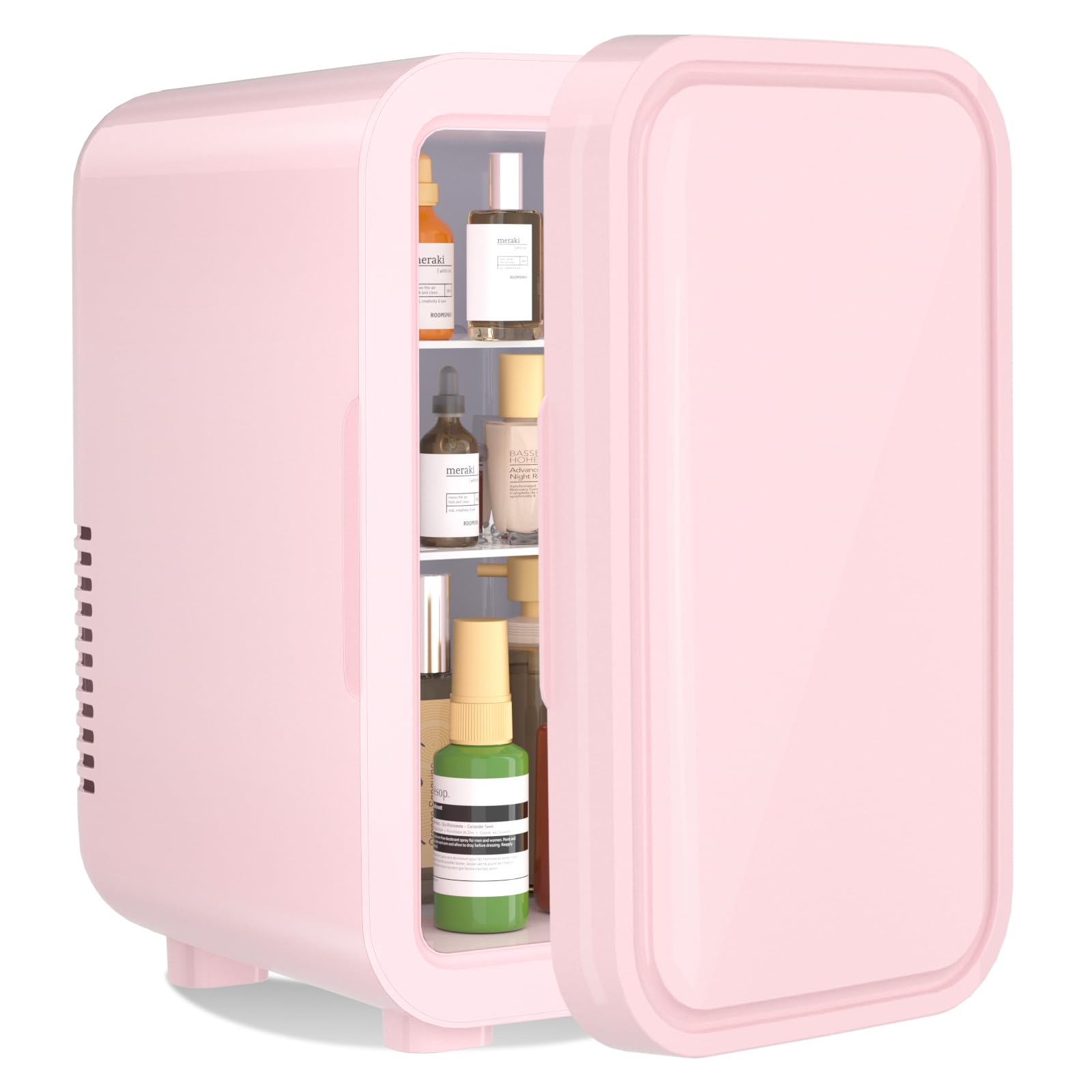 Yashe Mini Frigorifero Portatile 6 Litri (8 Lattine), Rosa