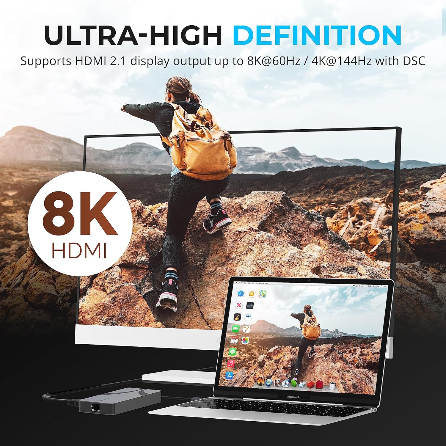 Sabrent Hub USB 4 con HDMI 8K@60Hz e PD 85W - immagine 4
