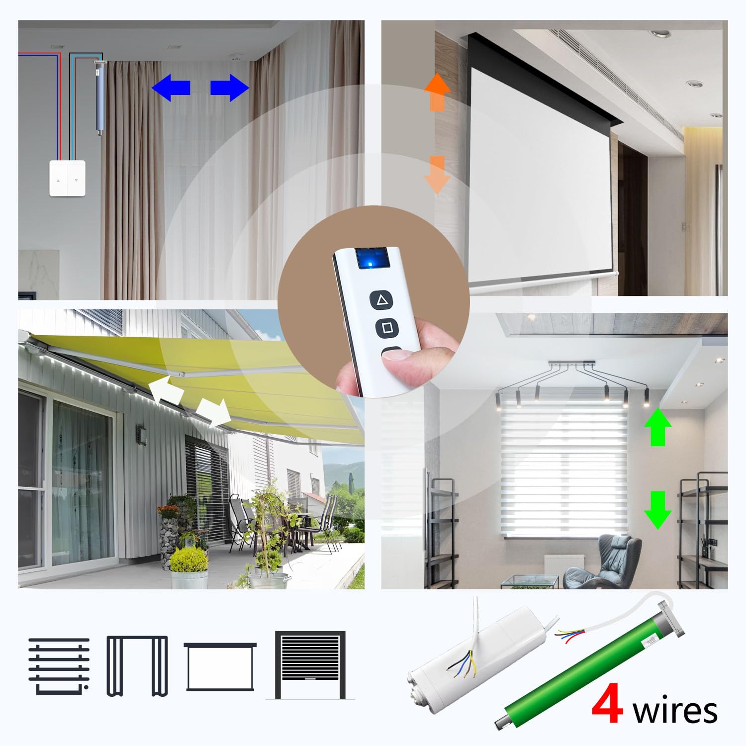 Tedeligo Interruttore Tapparelle con Telecomando RF - immagine 2