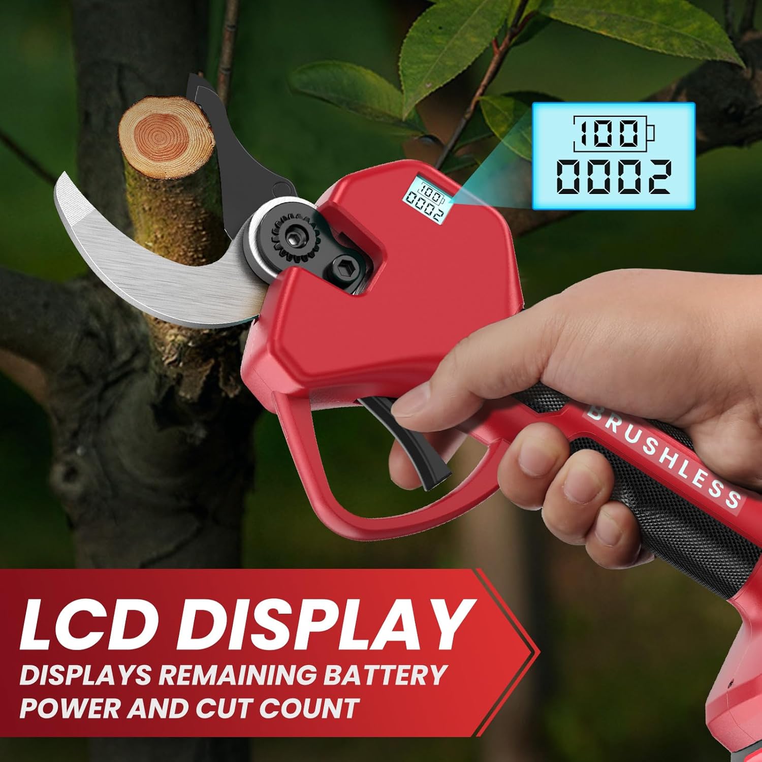 Forbici Potatura a Batteria 25/50mm (2x 2000 mAh) - immagine 5