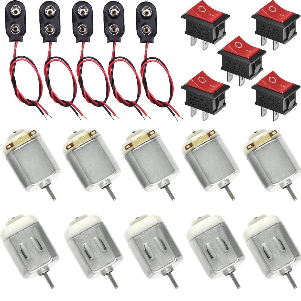 Runcci-yun 10 Mini Motori Elettrici DC 130 1,5-6V