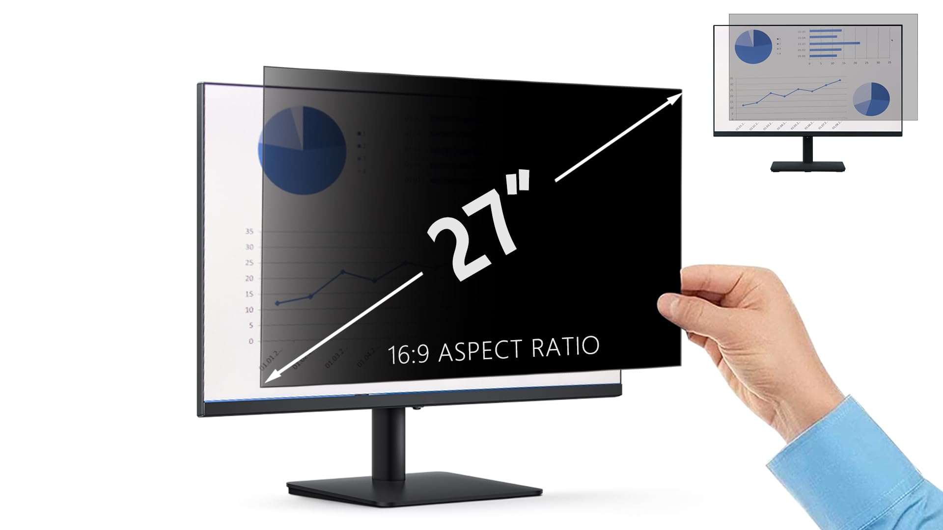 Filtro Privacy 27" per Monitor Widescreen (16:9)