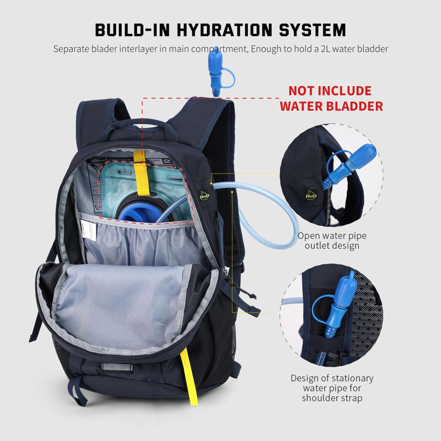 SKYSPER Zaino da Hiking 20L Impermeabile - immagine 6