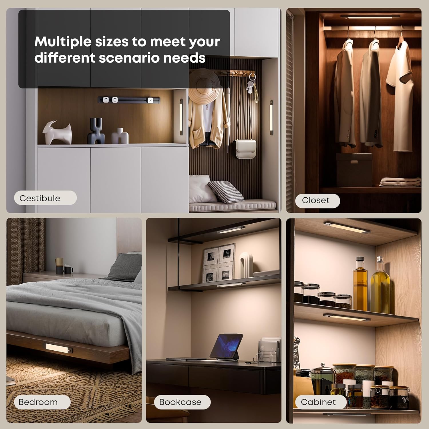 Lroltef Luce LED Sottopensile Cucina 40CM 2200mAh - immagine 6