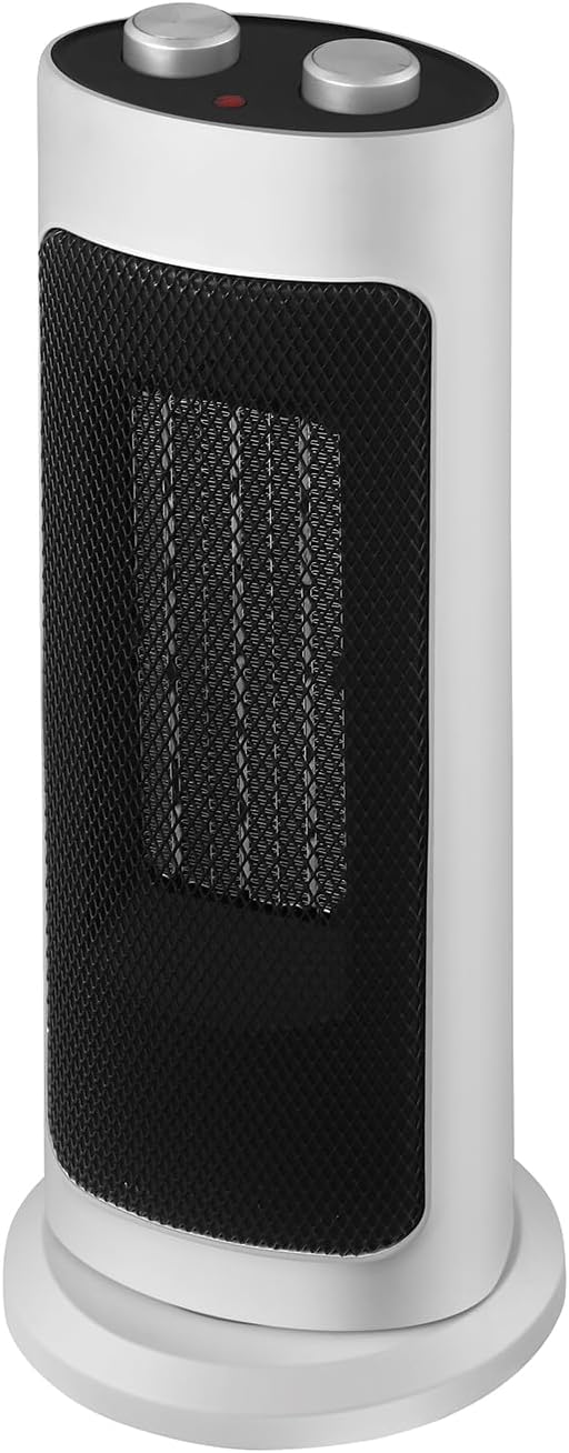 Generatore di aria calda ceramico, 2000W, base oscillante. Bianco - immagine 1