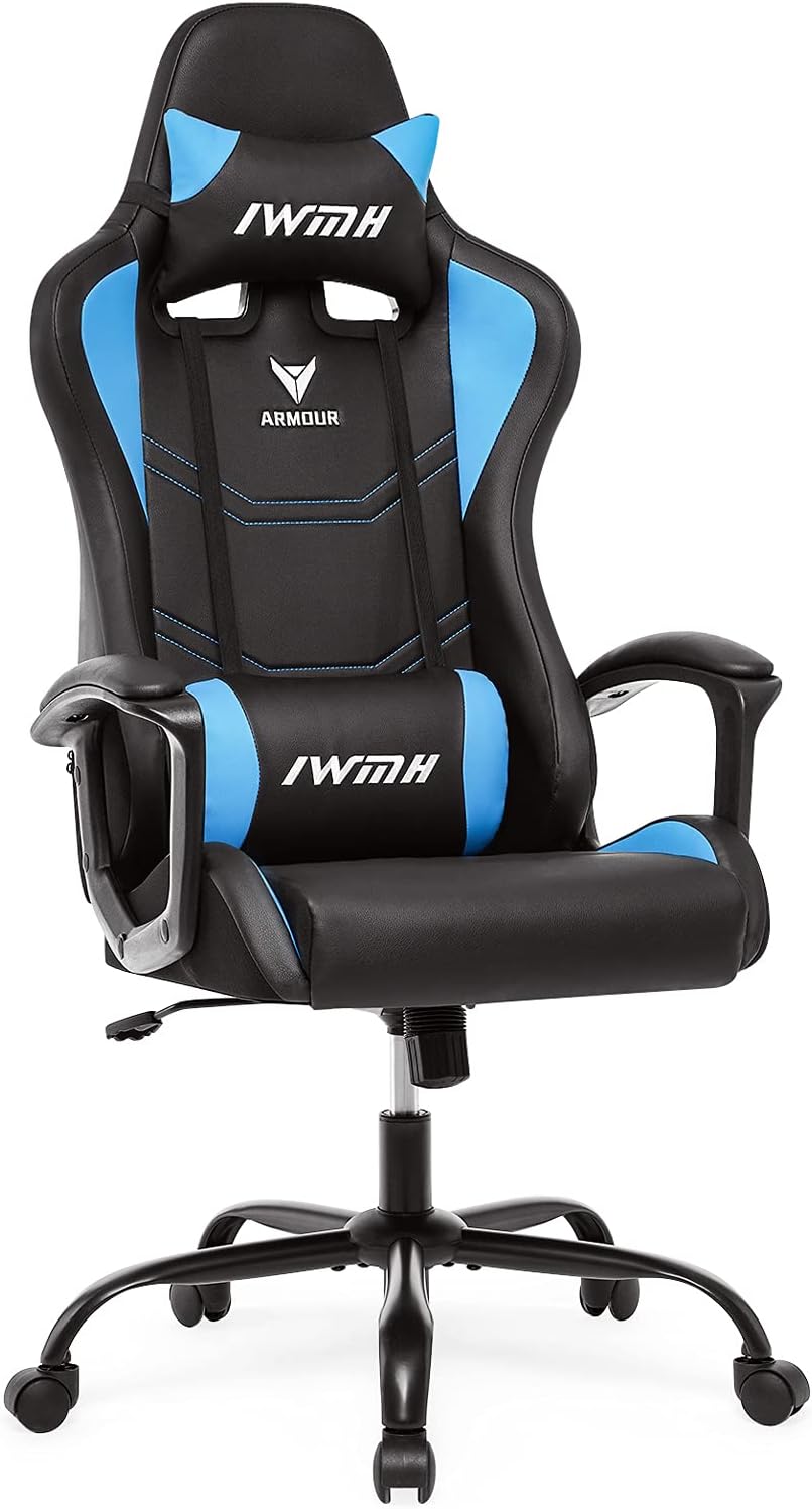 Intimate Wm Heart Sedia da Gaming Ergonomica, Blu