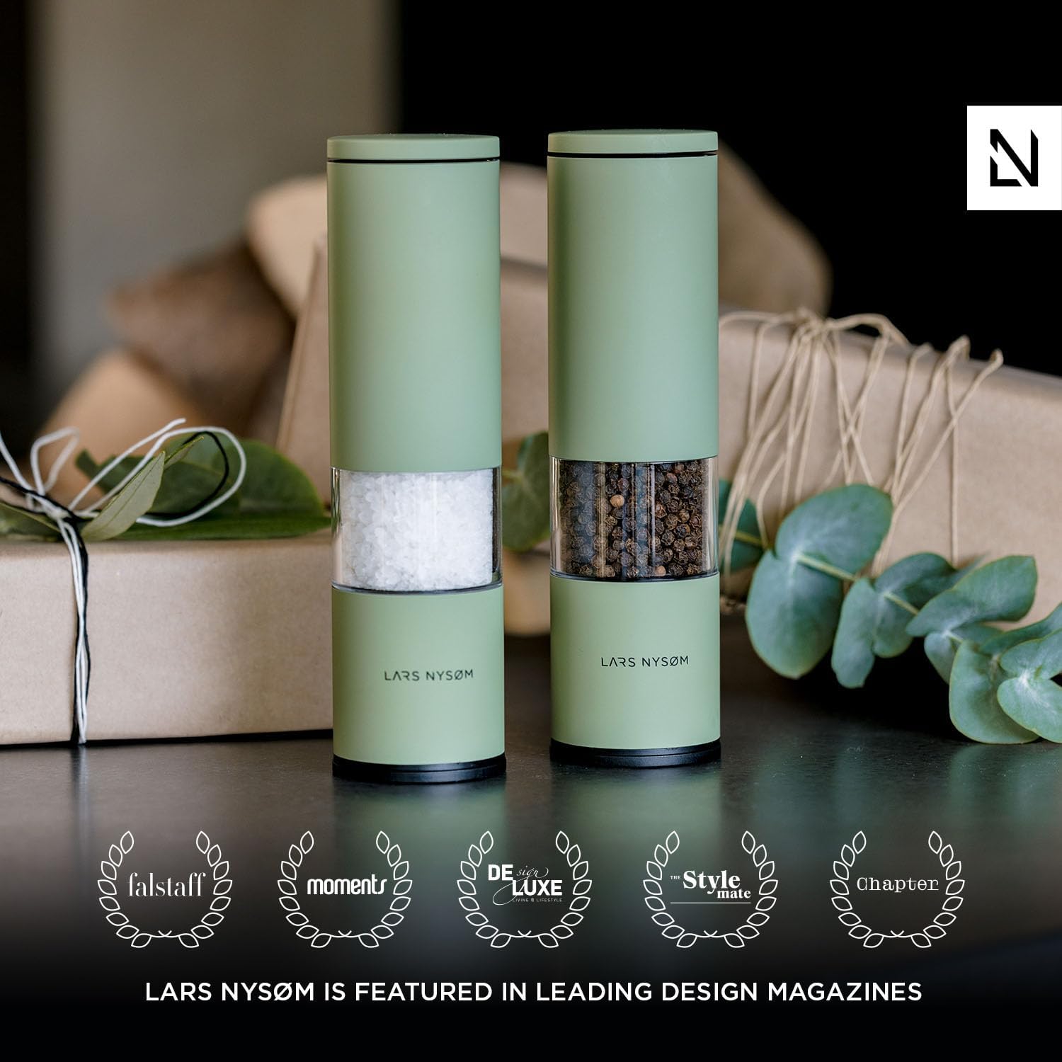 Lars Nysøm Set 2 Macina Sale e Pepe Manuale, Stone Blue - immagine 3