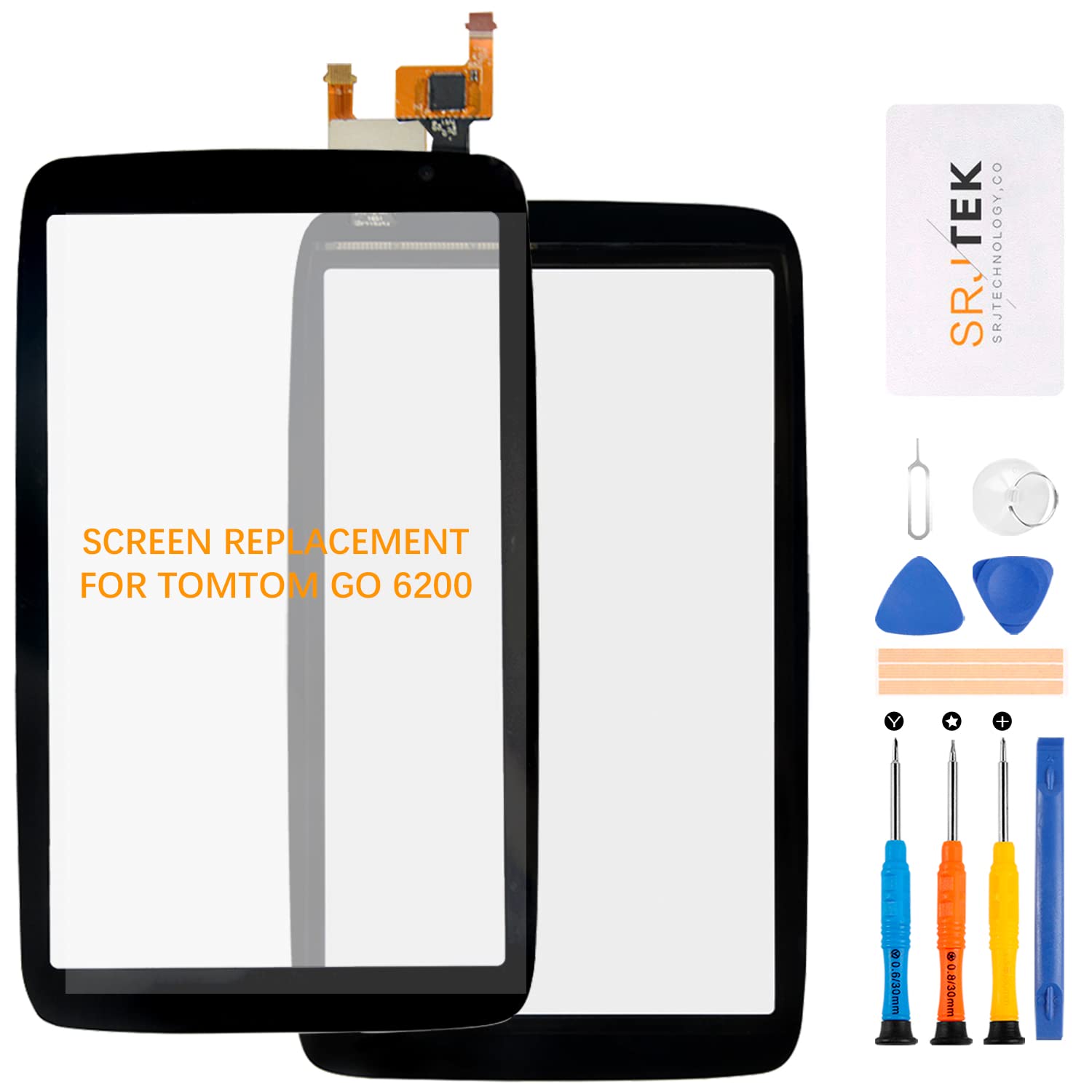 Touch Screen di Ricambio per TOMTOM GO 6200, Nero