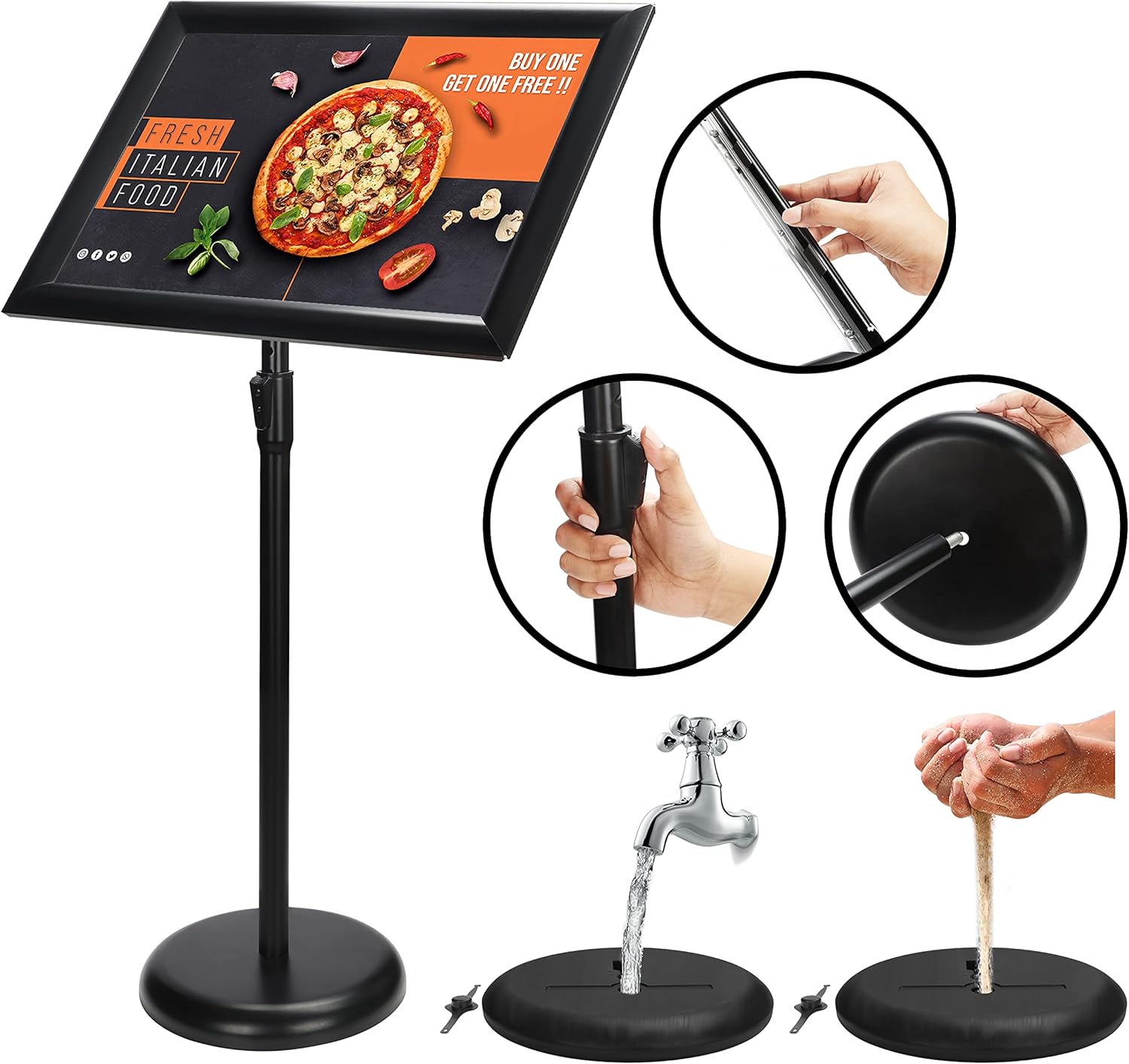 Belle Vous Espositore A3 Poster Board Nero - immagine 4