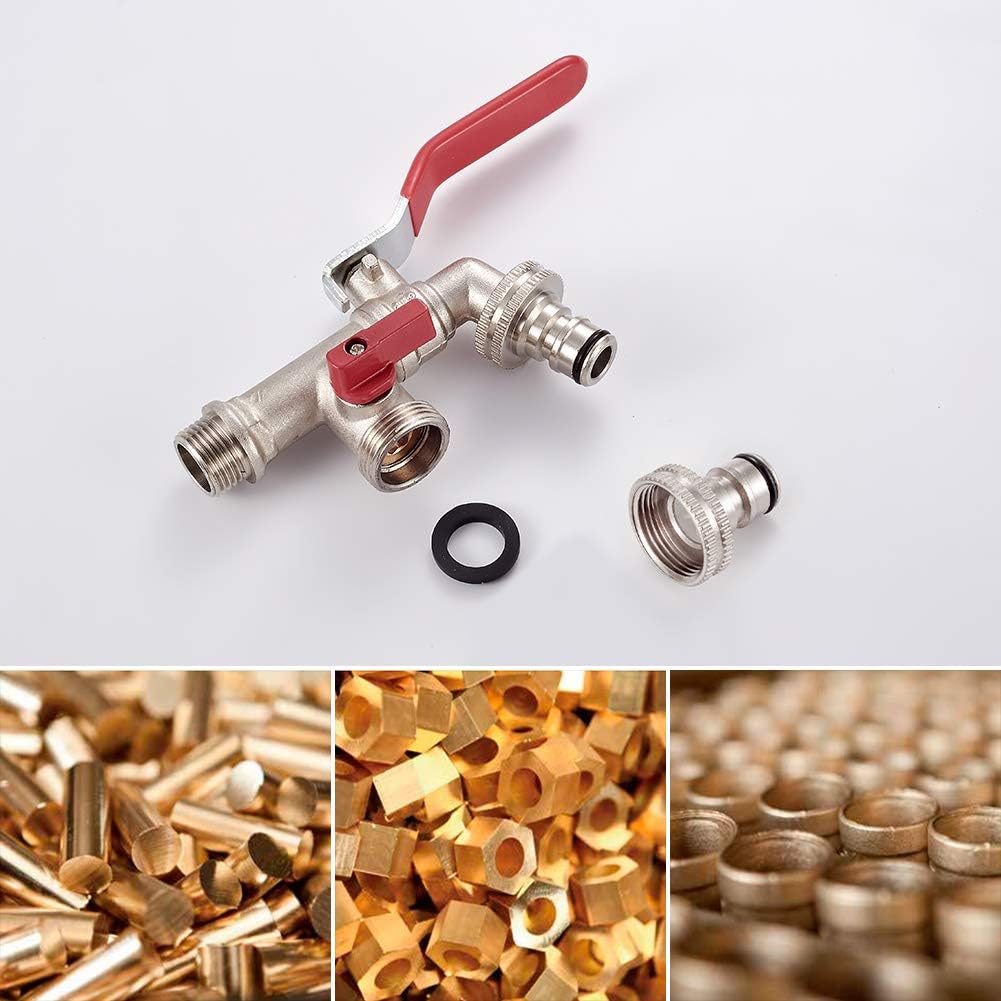 Ibergrif M22203 Rubinetto Esterno Doppio con Connettore - immagine 3