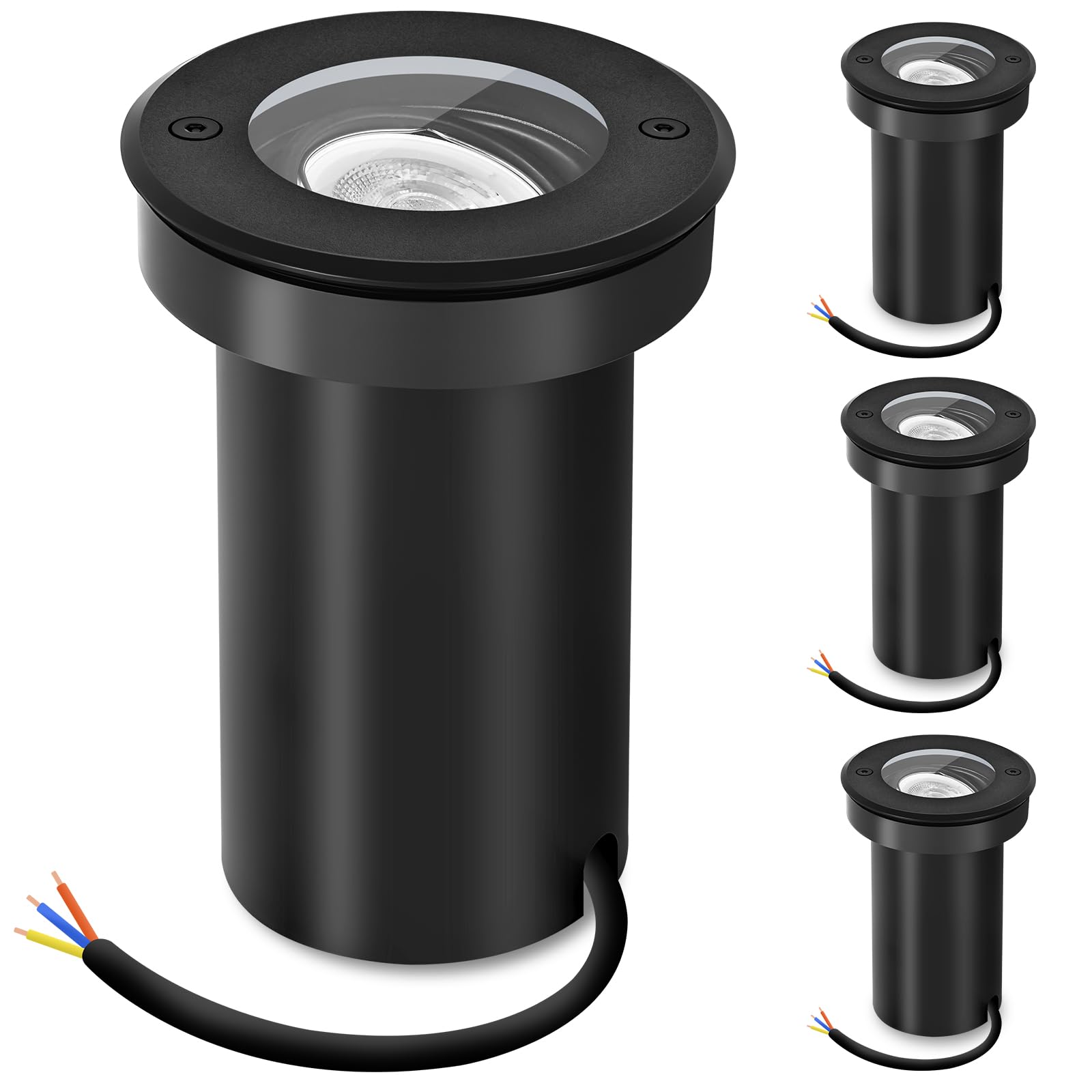 Faretto LED da Esterno Girevole IP67 GU10 Nero