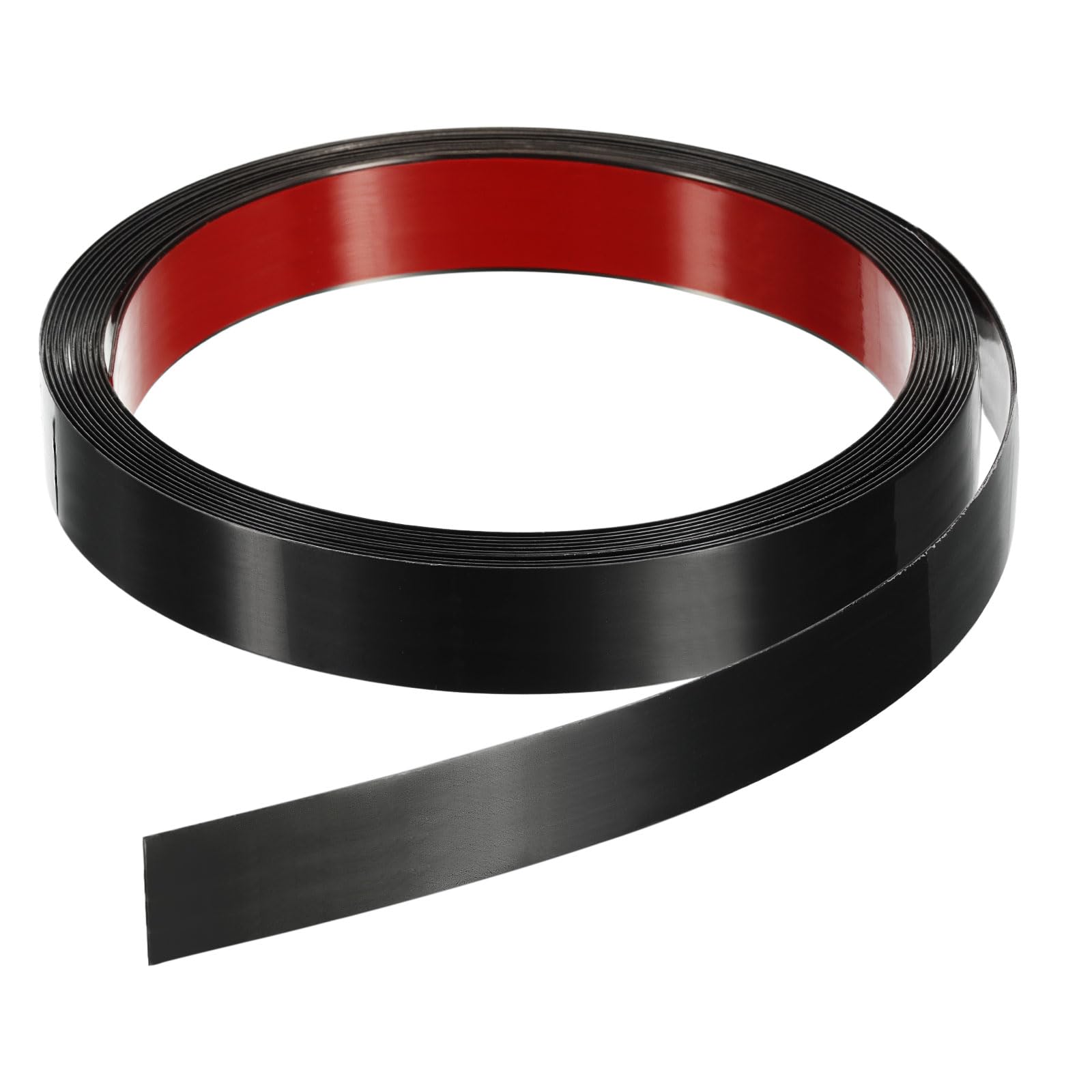 QUARKZMAN 5m x 20mm Modanatura Autoadesiva, Modanatura Adesiva in Acciaio Inox Spazzolato Finitura in Metallo Modanature per Pareti Soffitti Pavimenti Mobili Piastrelle Bordo, Nero