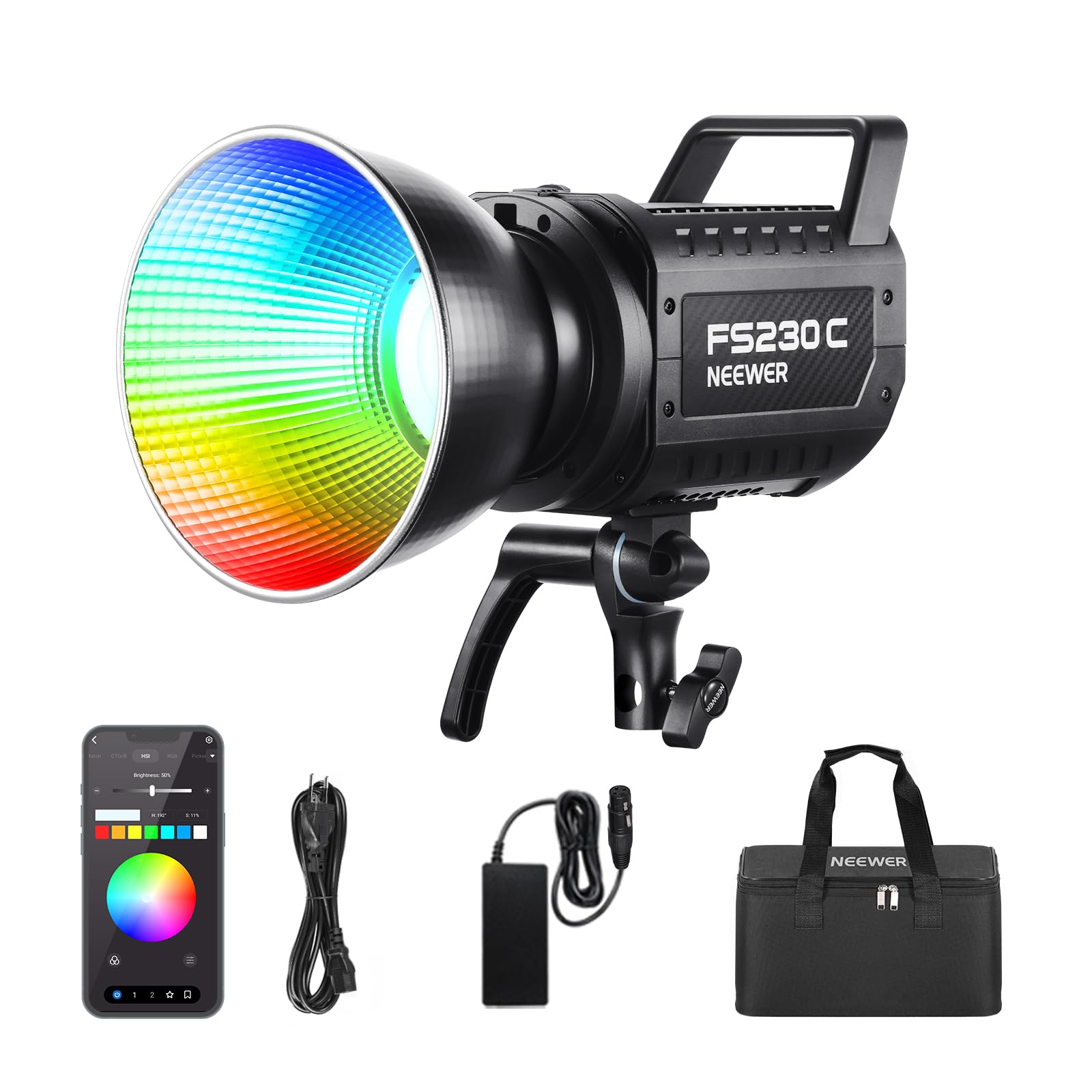 NEEWER FS230C - Luce Video LED RGB Potente 230W