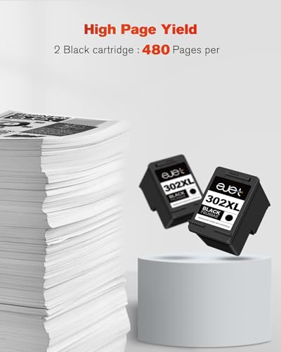 Ejet 302XL Cartucce Rigenerate per HP (Nero, 2-Pack) - immagine 3