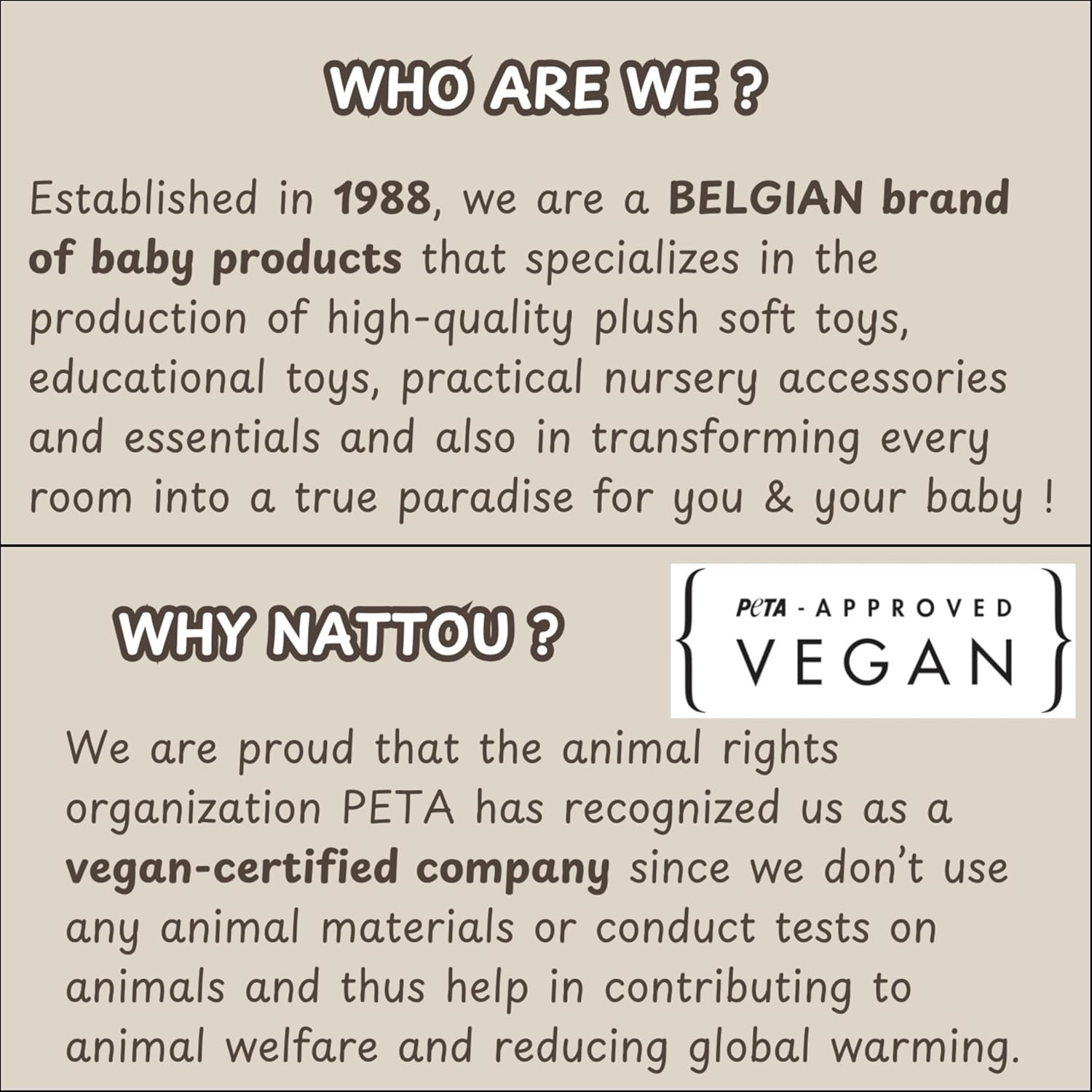 Nattou Vasino CARE, 34 cm, Grigio - immagine 21